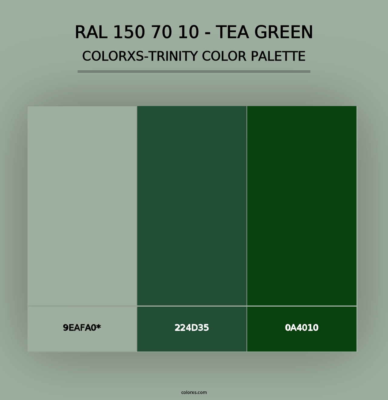 RAL 150 70 10 - Tea Green - Colorxs Trinity Palette