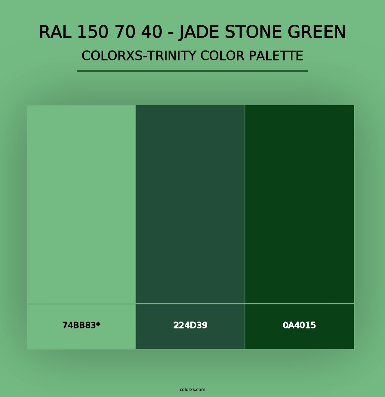 RAL 150 70 40 - Jade Stone Green - Colorxs Trinity Palette