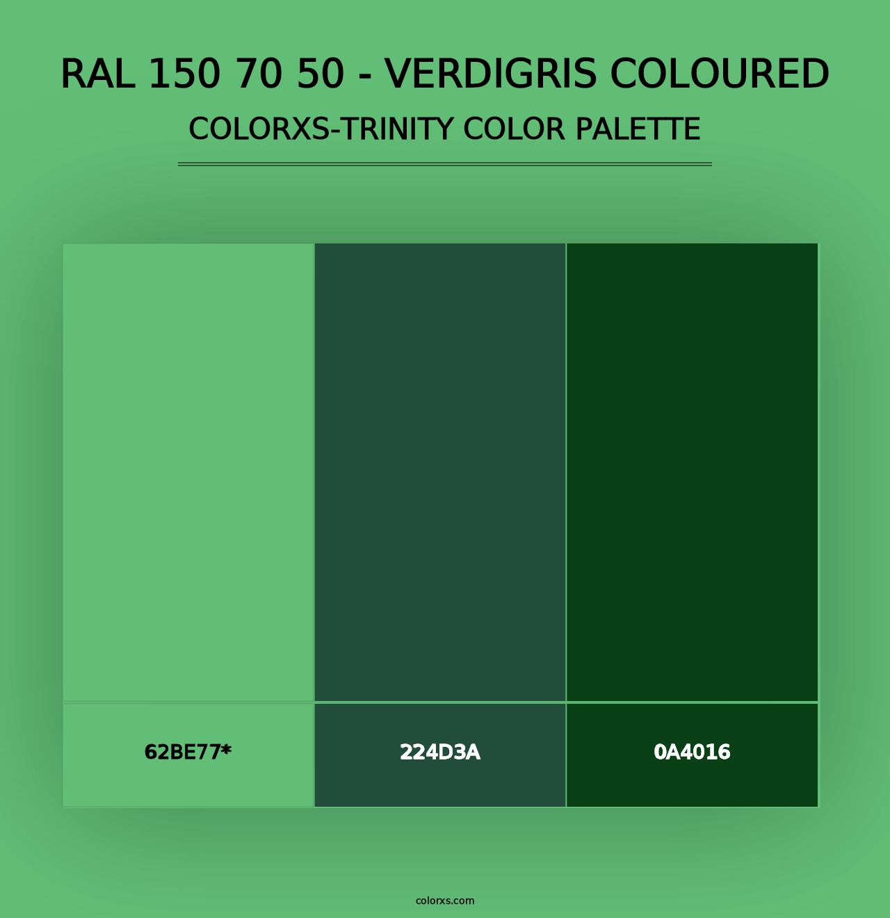 RAL 150 70 50 - Verdigris Coloured - Colorxs Trinity Palette