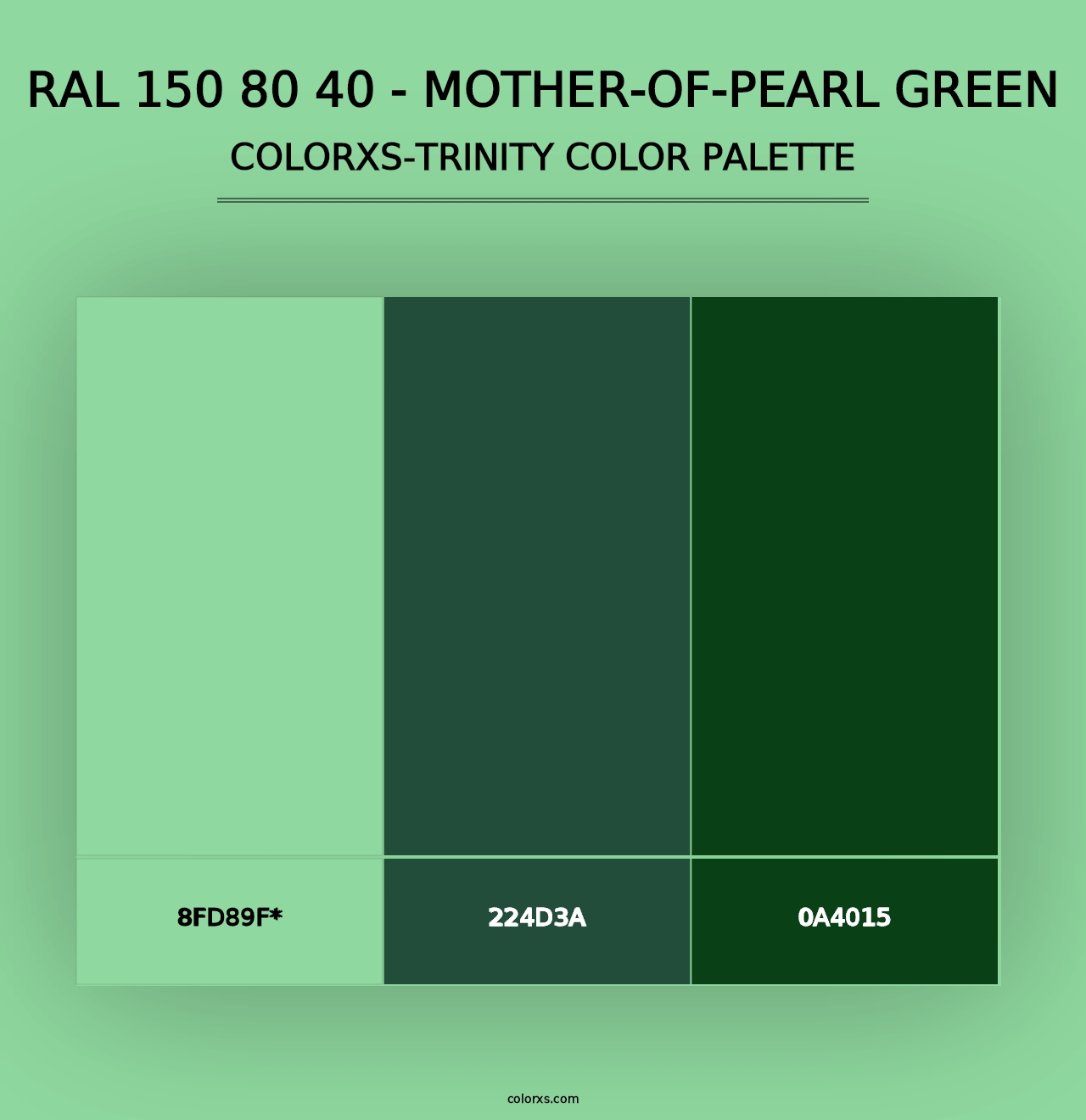 RAL 150 80 40 - Mother-Of-Pearl Green - Colorxs Trinity Palette