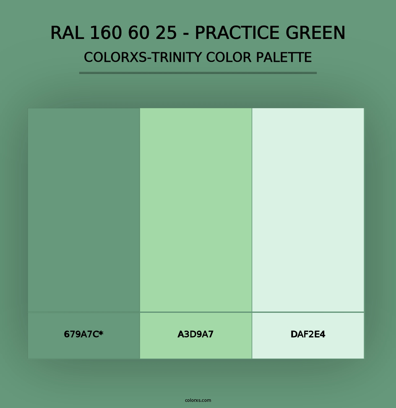 RAL 160 60 25 - Practice Green - Colorxs Trinity Palette