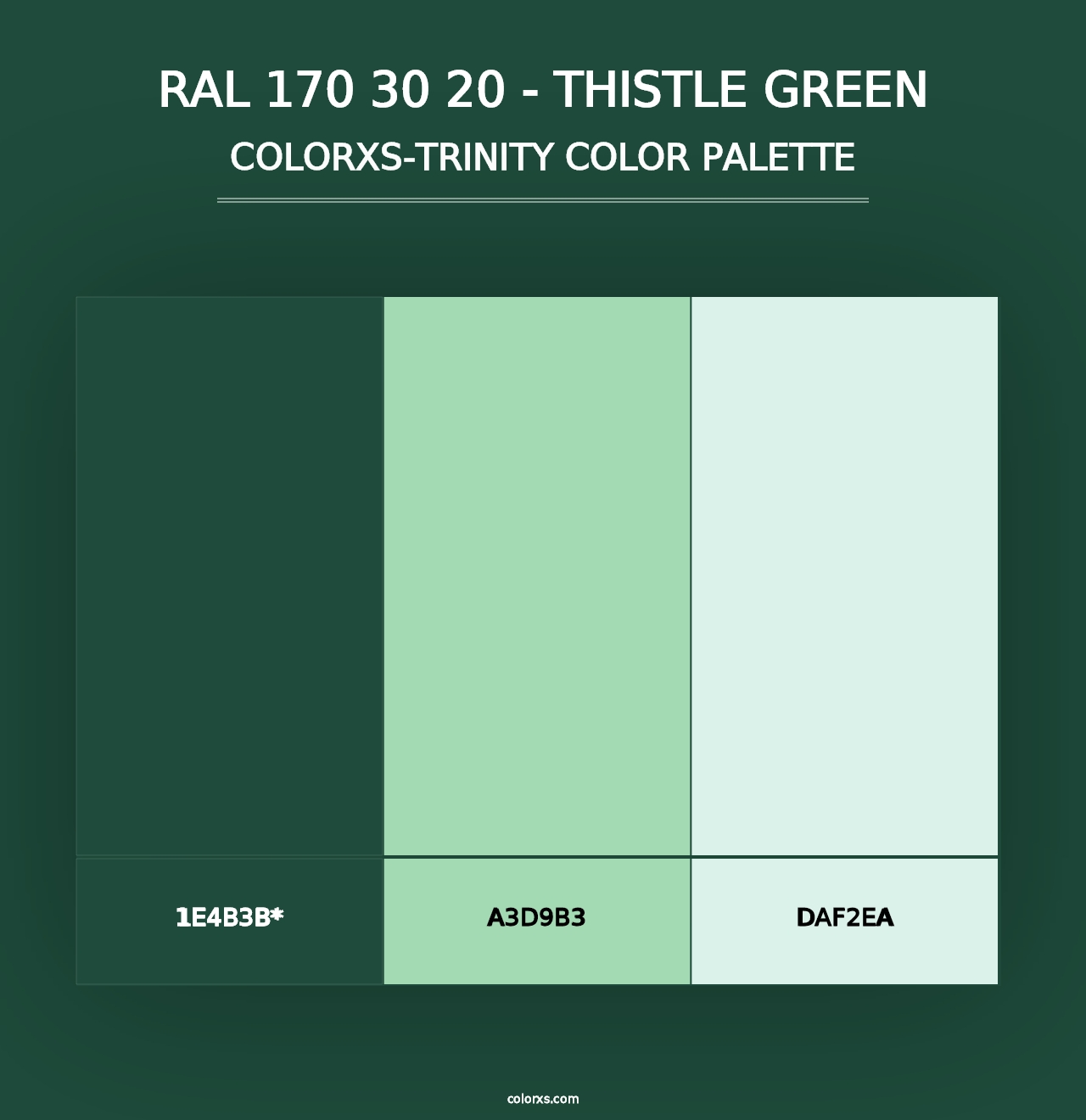 RAL 170 30 20 - Thistle Green - Colorxs Trinity Palette