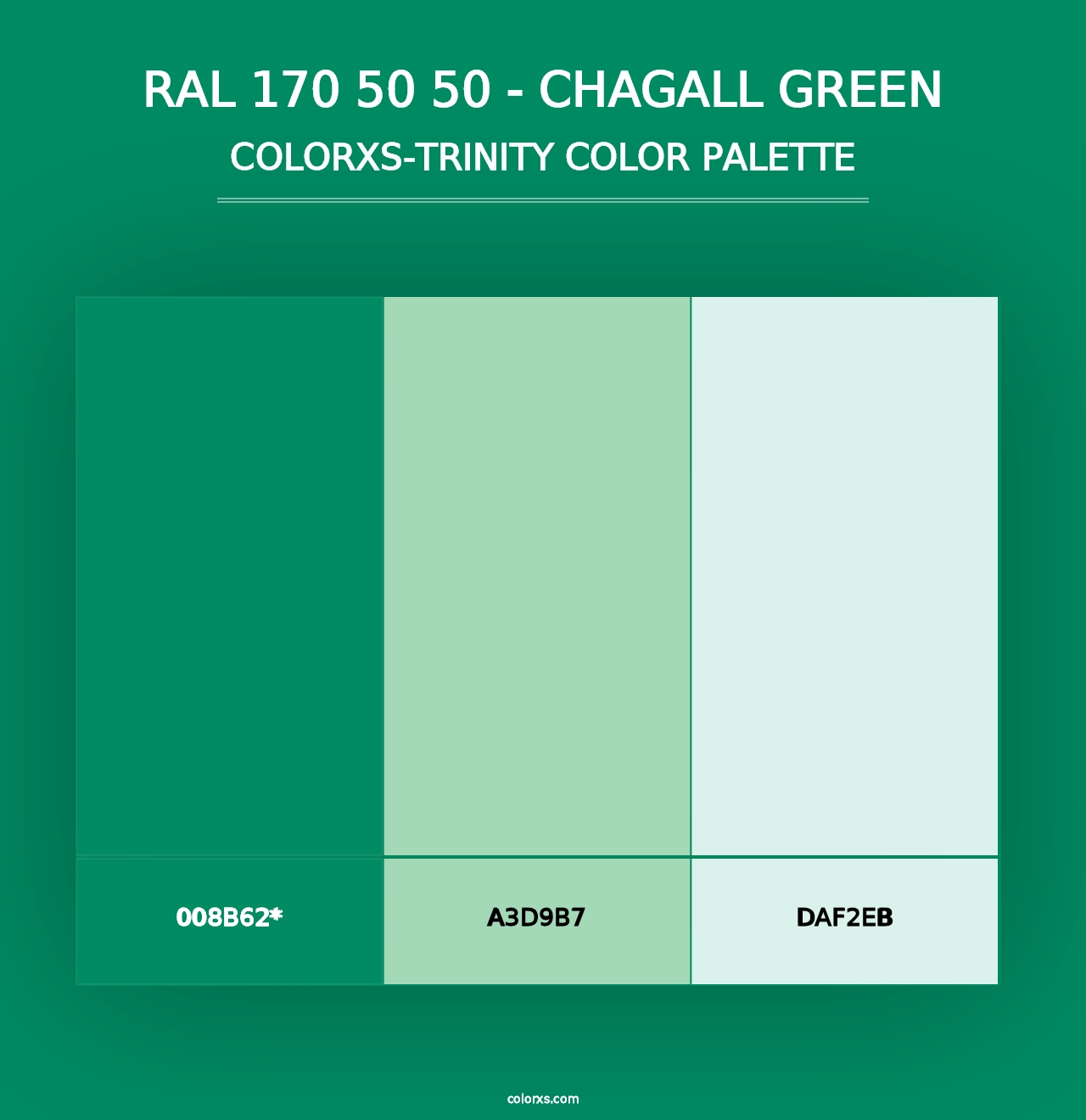 RAL 170 50 50 - Chagall Green - Colorxs Trinity Palette