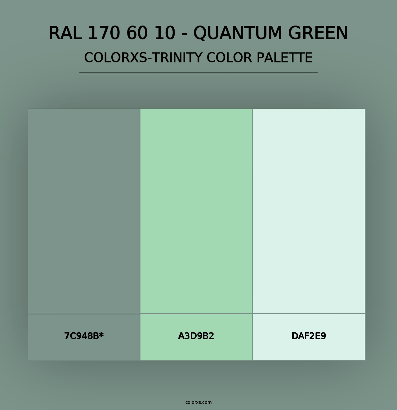 RAL 170 60 10 - Quantum Green - Colorxs Trinity Palette