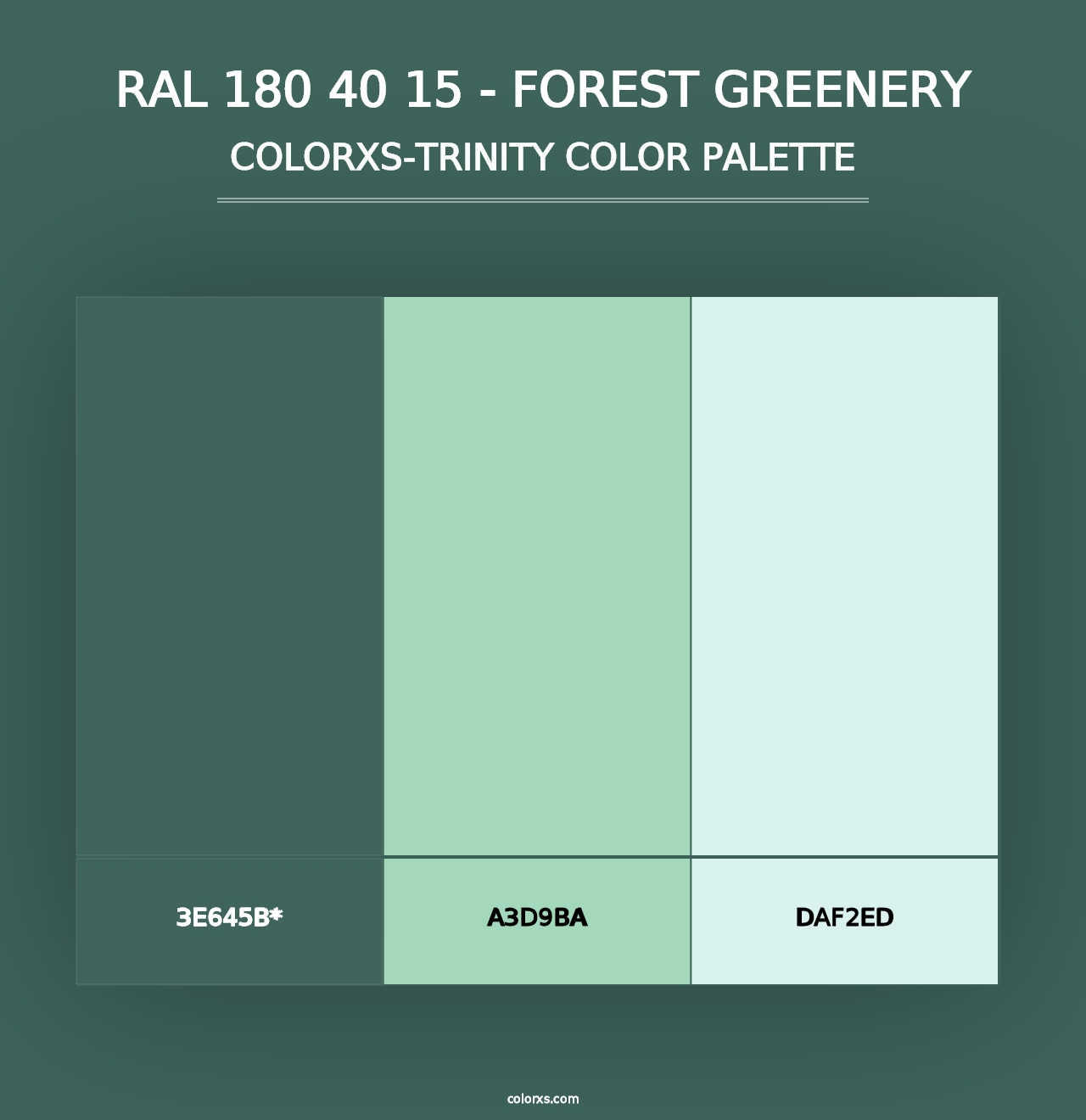 RAL 180 40 15 - Forest Greenery - Colorxs Trinity Palette