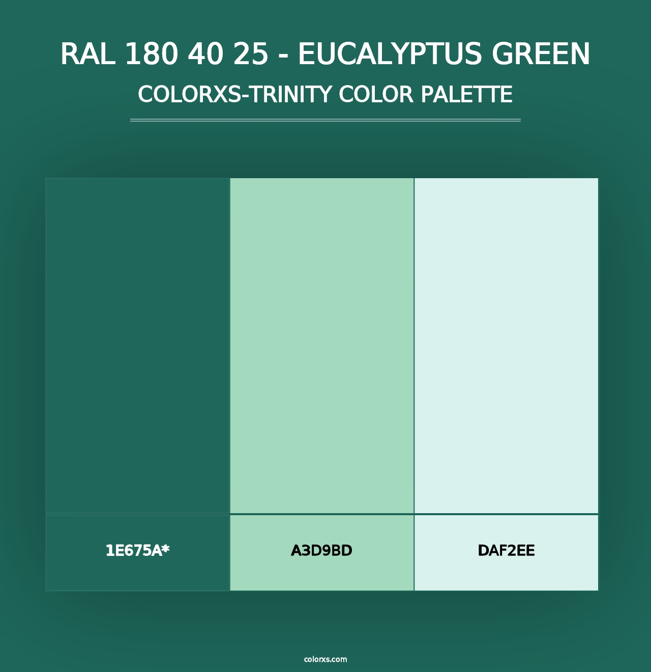 RAL 180 40 25 - Eucalyptus Green - Colorxs Trinity Palette