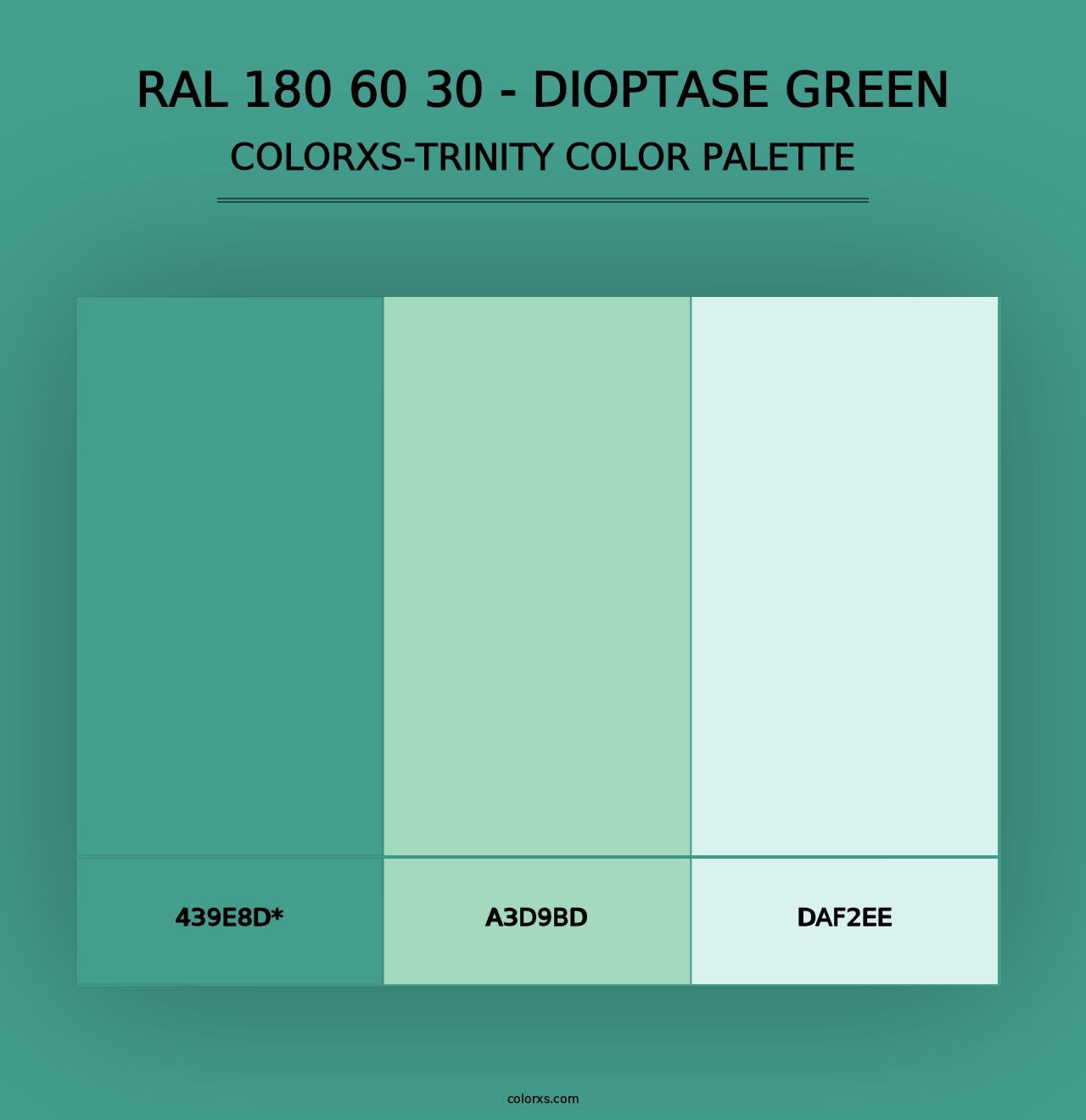 RAL 180 60 30 - Dioptase Green - Colorxs Trinity Palette