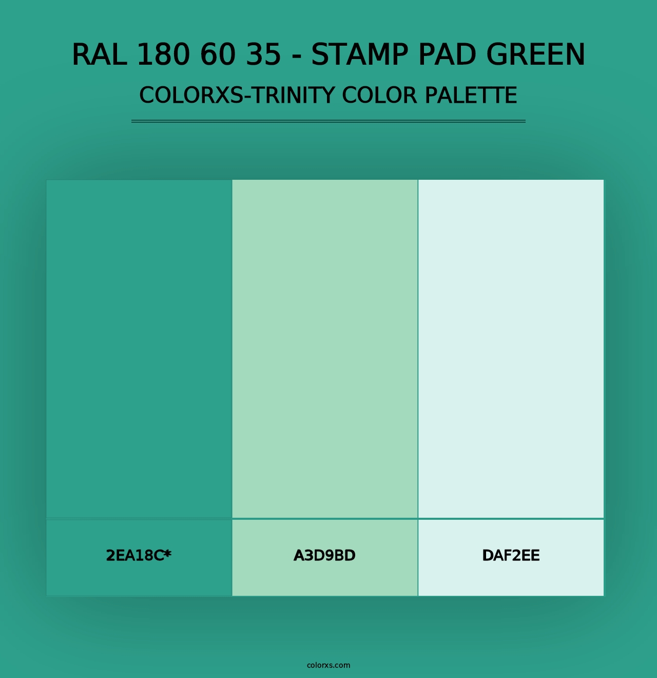 RAL 180 60 35 - Stamp Pad Green - Colorxs Trinity Palette