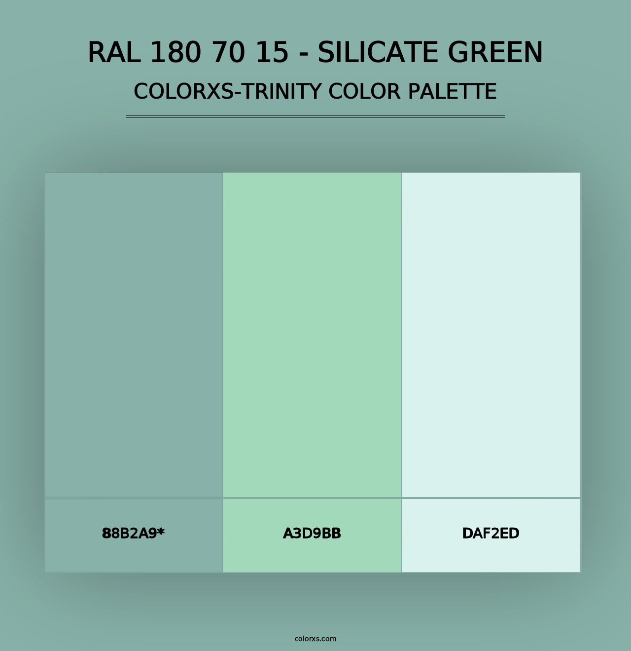 RAL 180 70 15 - Silicate Green - Colorxs Trinity Palette