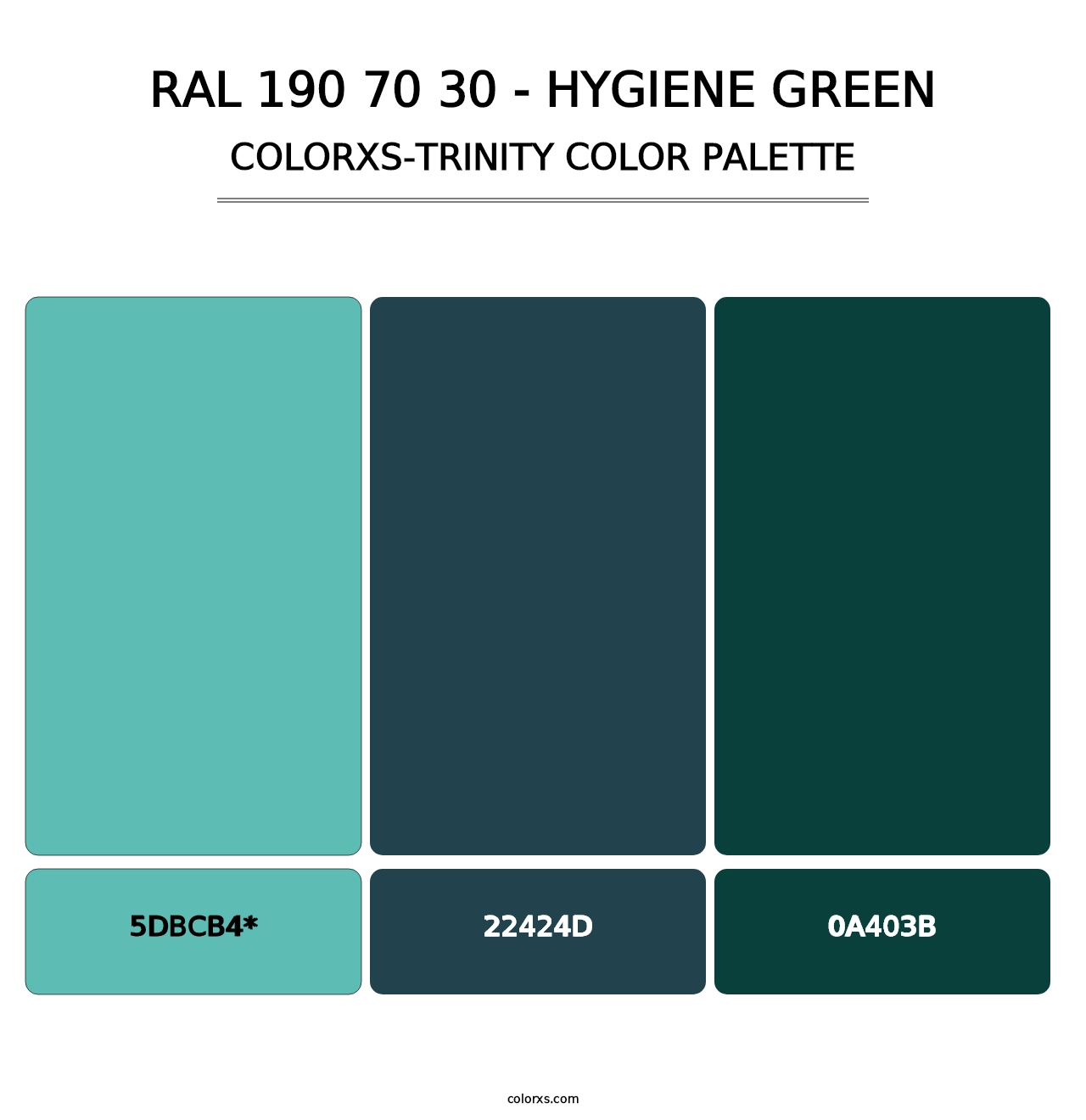 RAL 190 70 30 - Hygiene Green - Colorxs Trinity Palette