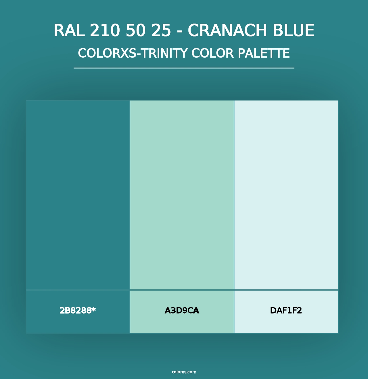 RAL 210 50 25 - Cranach Blue - Colorxs Trinity Palette