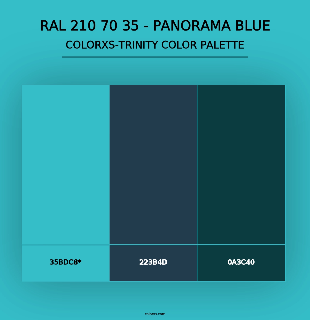 RAL 210 70 35 - Panorama Blue - Colorxs Trinity Palette