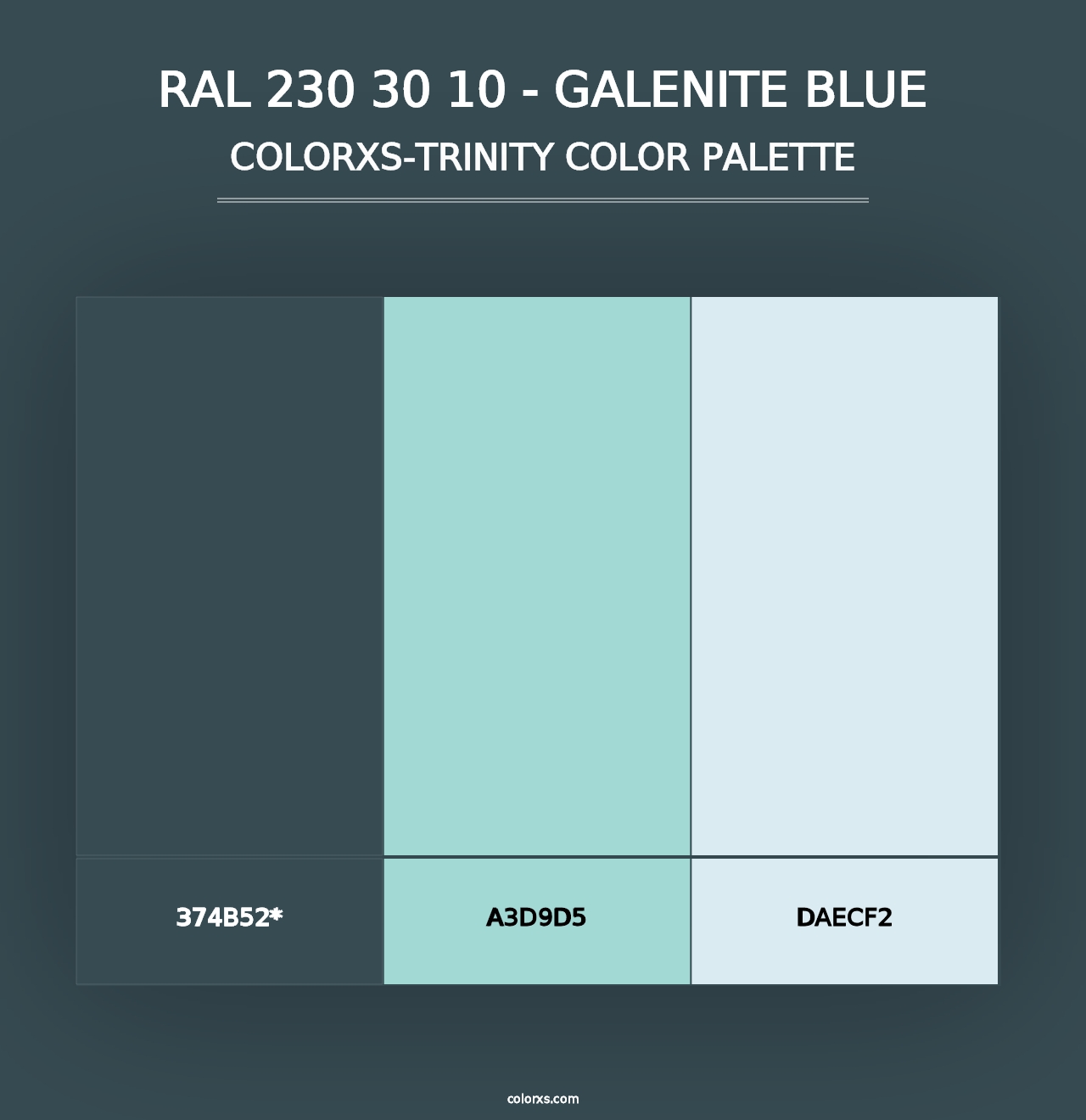 RAL 230 30 10 - Galenite Blue - Colorxs Trinity Palette