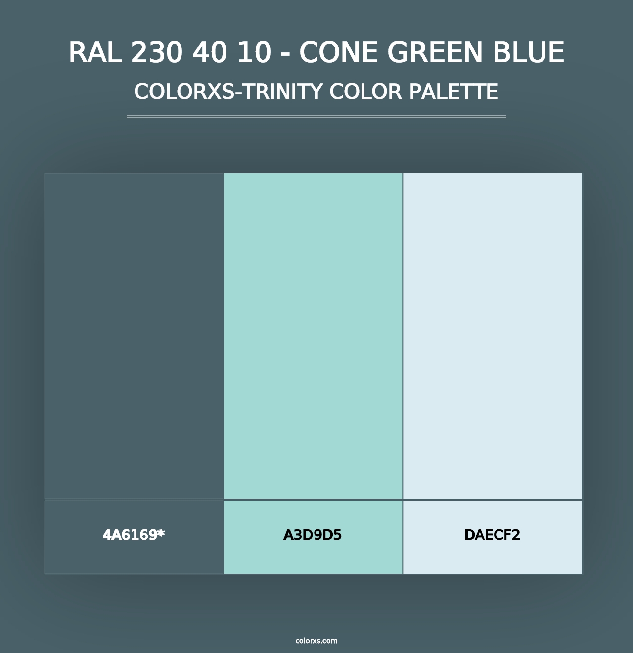 RAL 230 40 10 - Cone Green Blue - Colorxs Trinity Palette