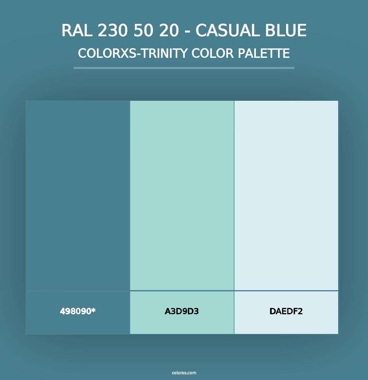 RAL 230 50 20 - Casual Blue - Colorxs Trinity Palette