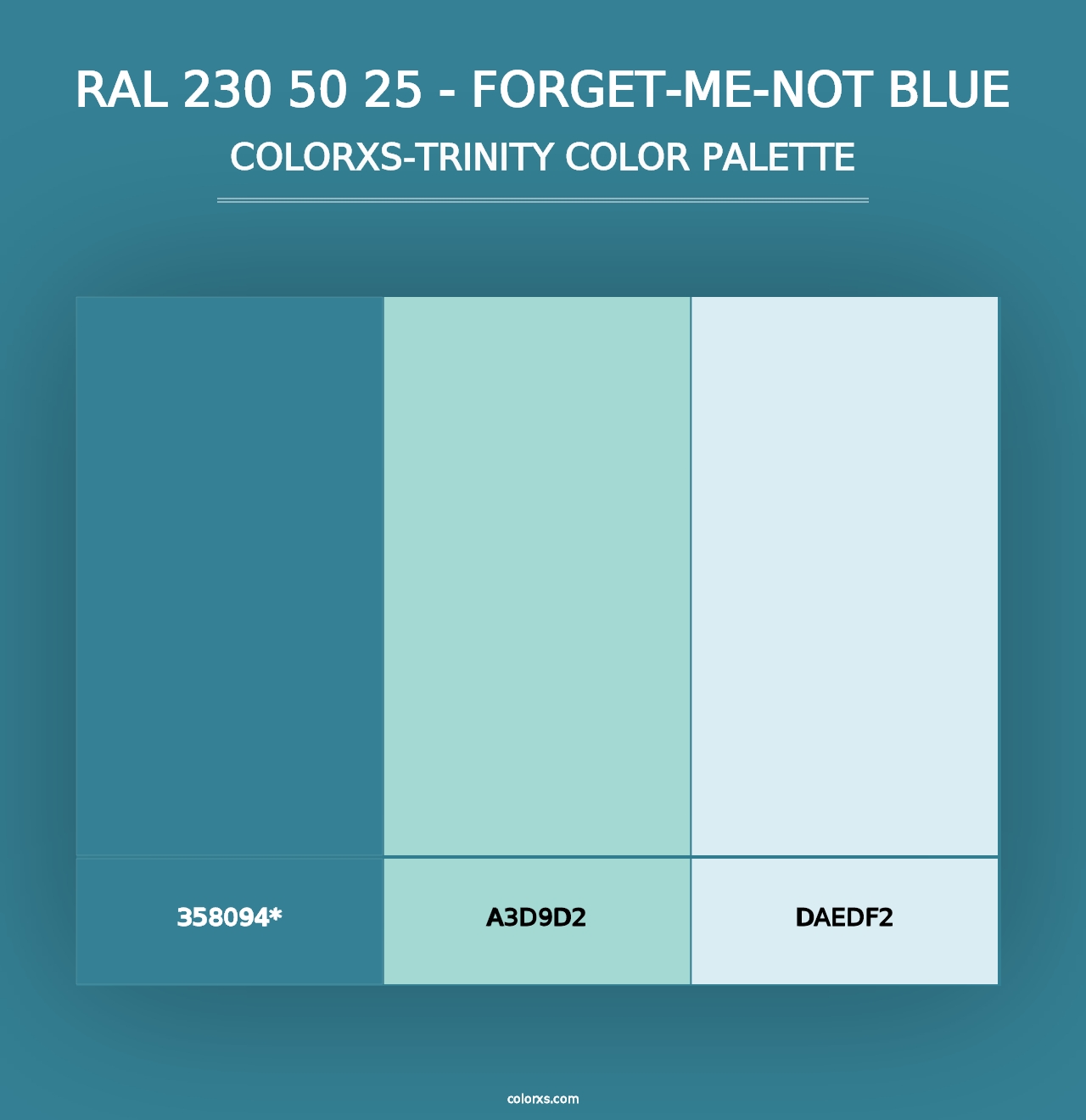 RAL 230 50 25 - Forget-Me-Not Blue - Colorxs Trinity Palette