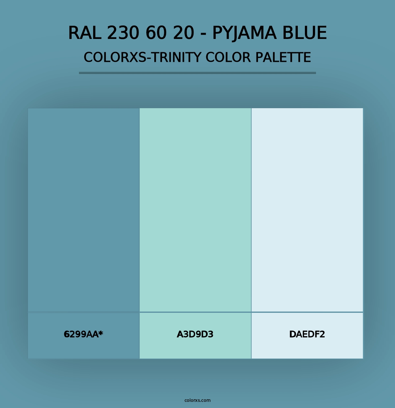 RAL 230 60 20 - Pyjama Blue - Colorxs Trinity Palette