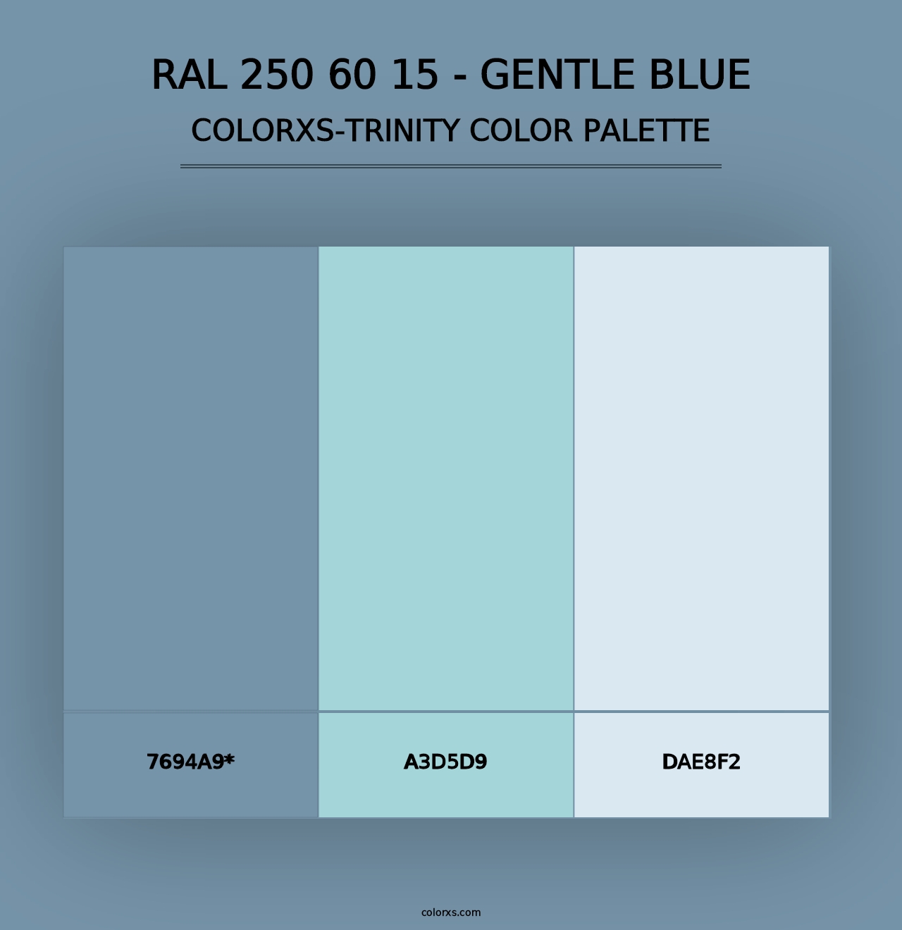 RAL 250 60 15 - Gentle Blue - Colorxs Trinity Palette