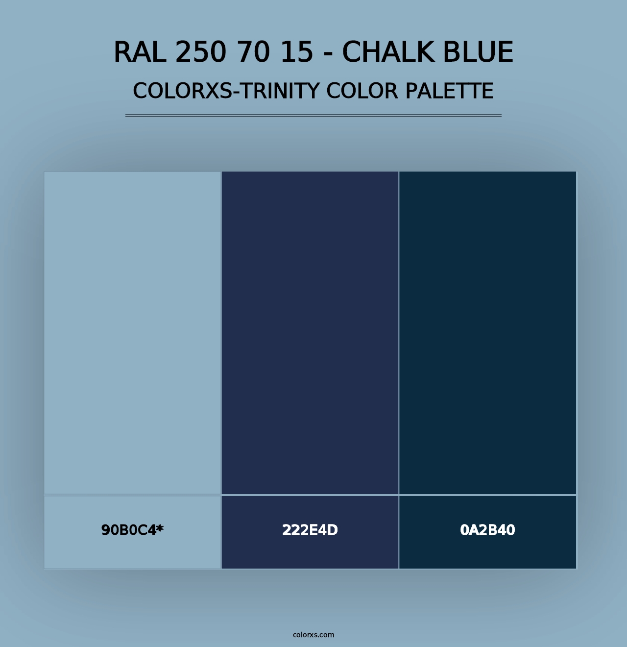 RAL 250 70 15 - Chalk Blue - Colorxs Trinity Palette