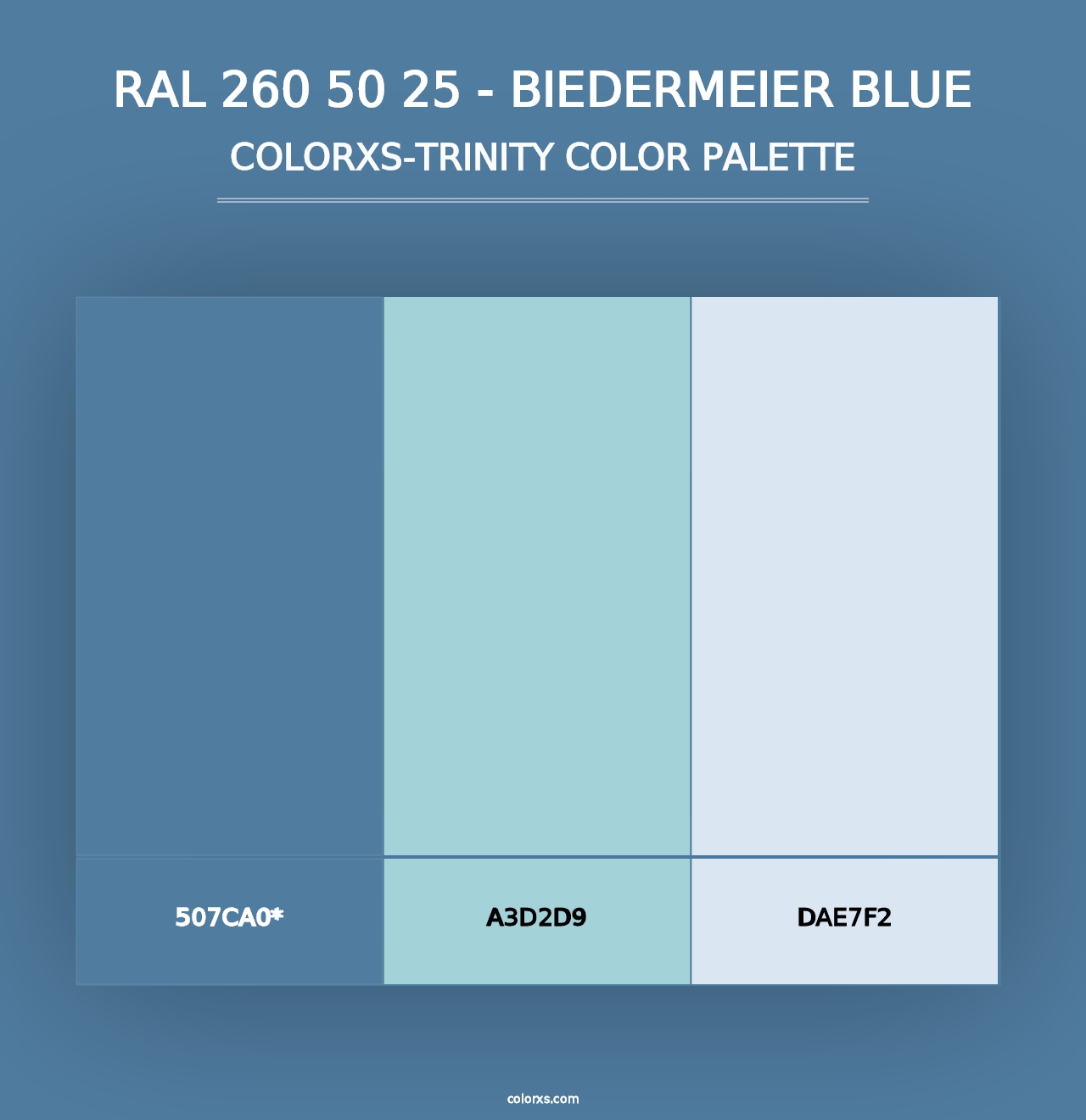 RAL 260 50 25 - Biedermeier Blue - Colorxs Trinity Palette