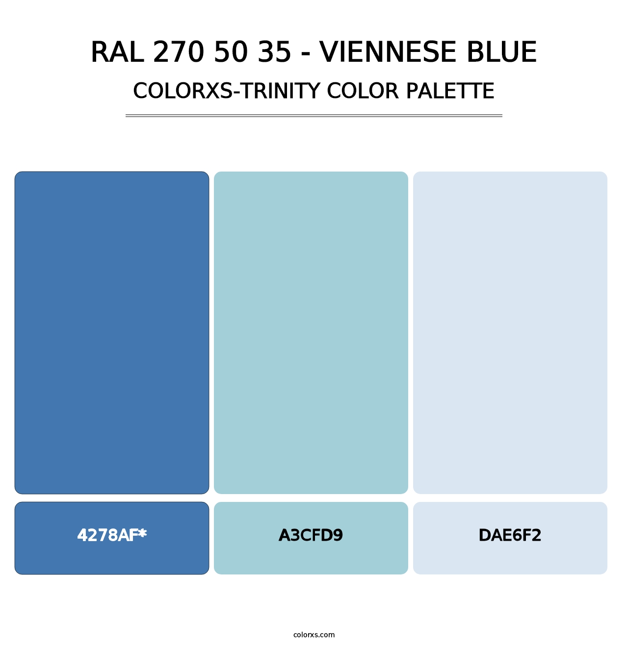 RAL 270 50 35 - Viennese Blue - Colorxs Trinity Palette