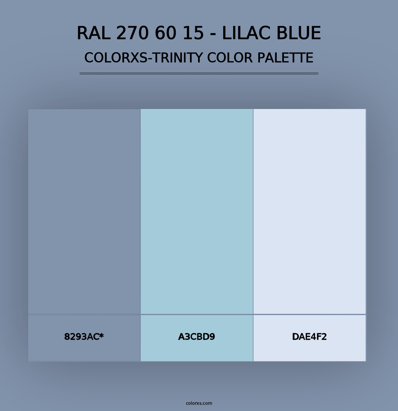 RAL 270 60 15 - Lilac Blue - Colorxs Trinity Palette