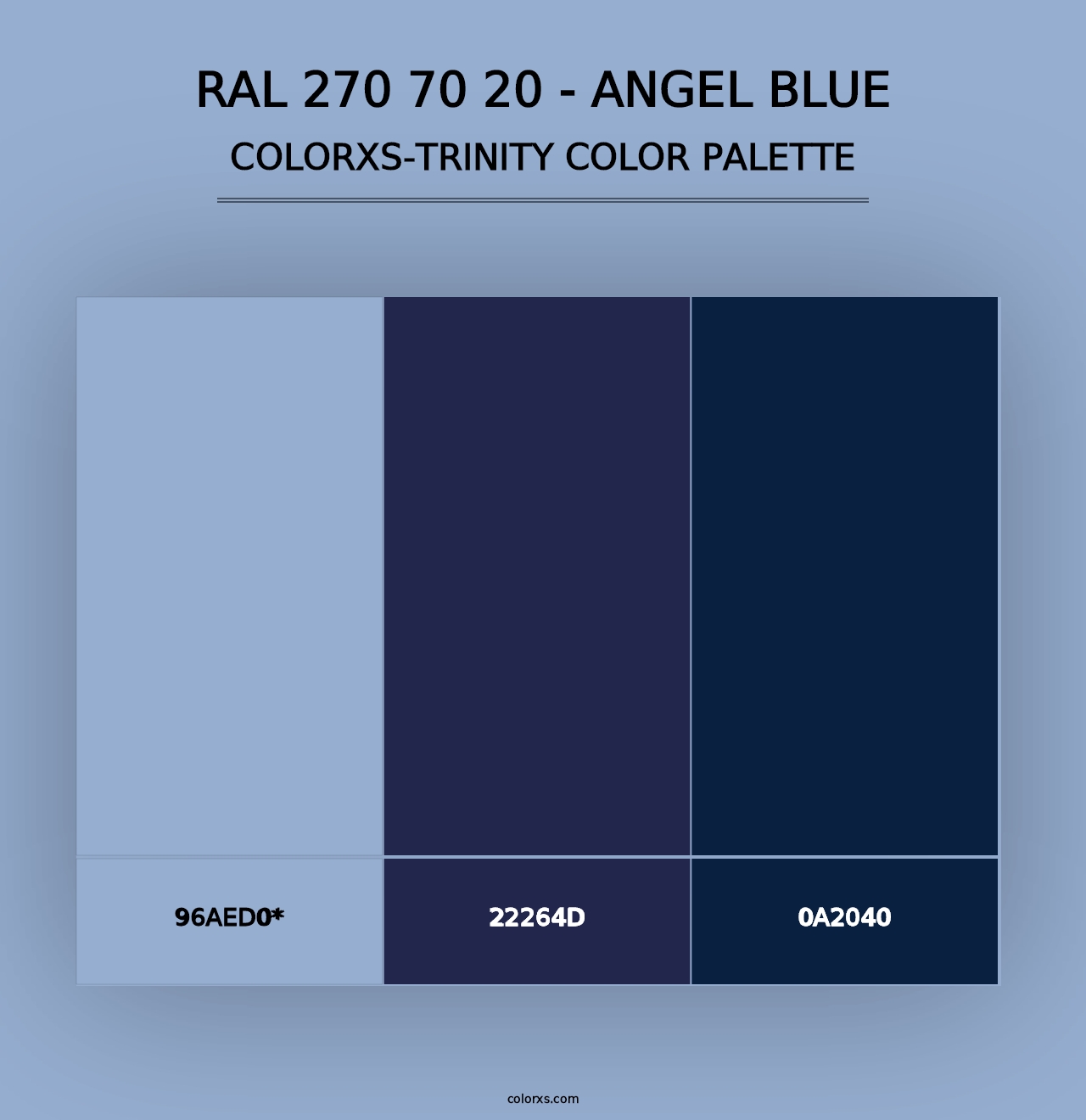 RAL 270 70 20 - Angel Blue - Colorxs Trinity Palette