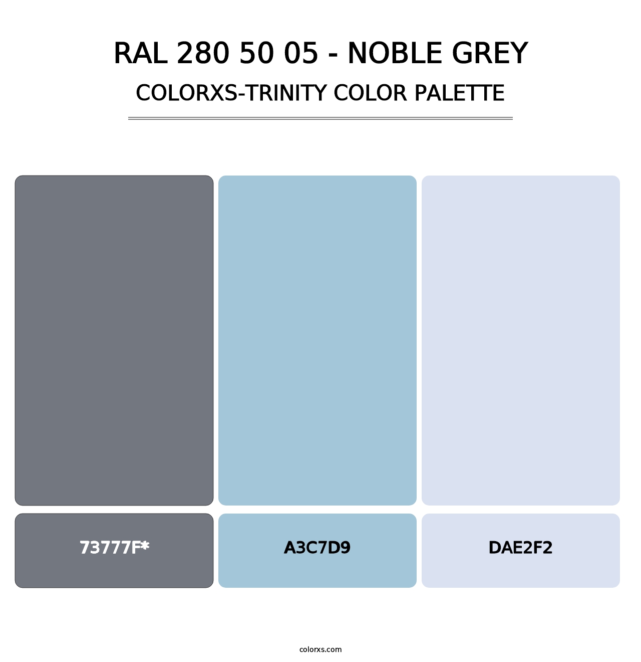 RAL 280 50 05 - Noble Grey - Colorxs Trinity Palette