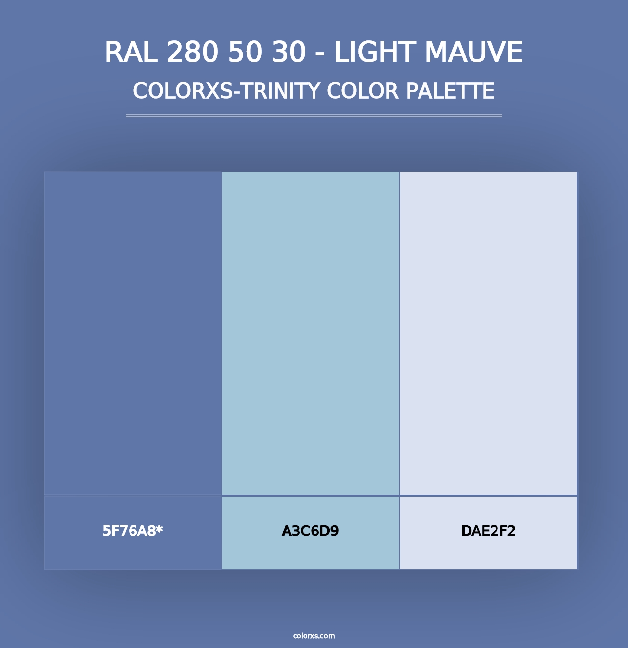 RAL 280 50 30 - Light Mauve - Colorxs Trinity Palette