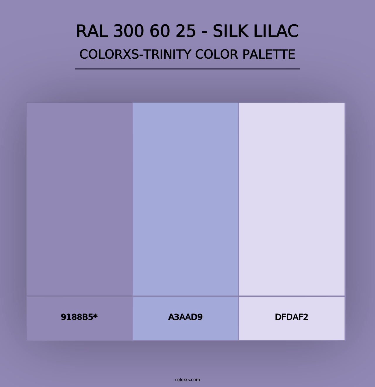 RAL 300 60 25 - Silk Lilac - Colorxs Trinity Palette