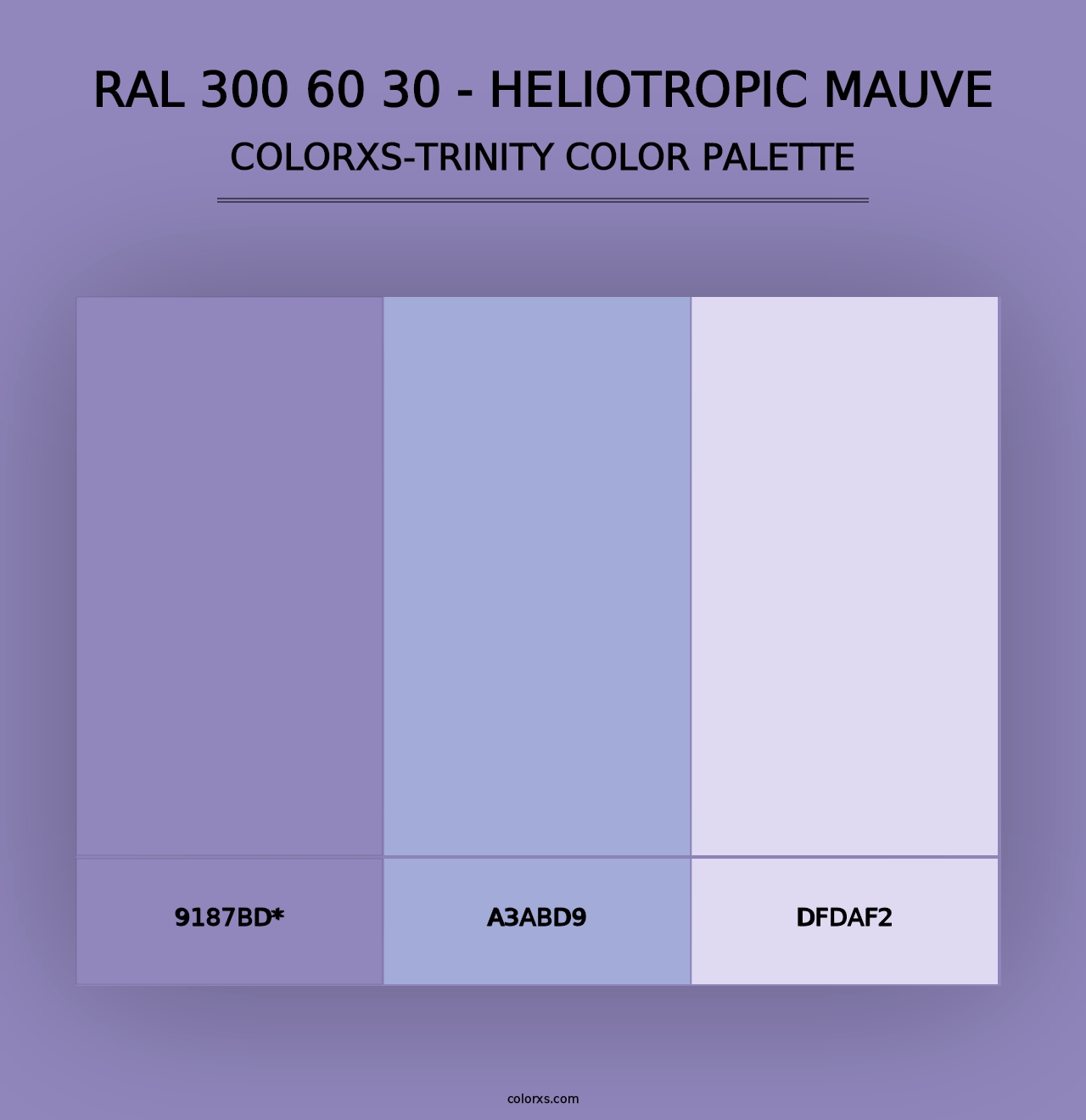 RAL 300 60 30 - Heliotropic Mauve - Colorxs Trinity Palette