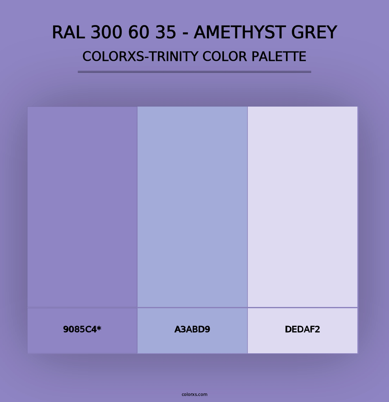 RAL 300 60 35 - Amethyst Grey - Colorxs Trinity Palette