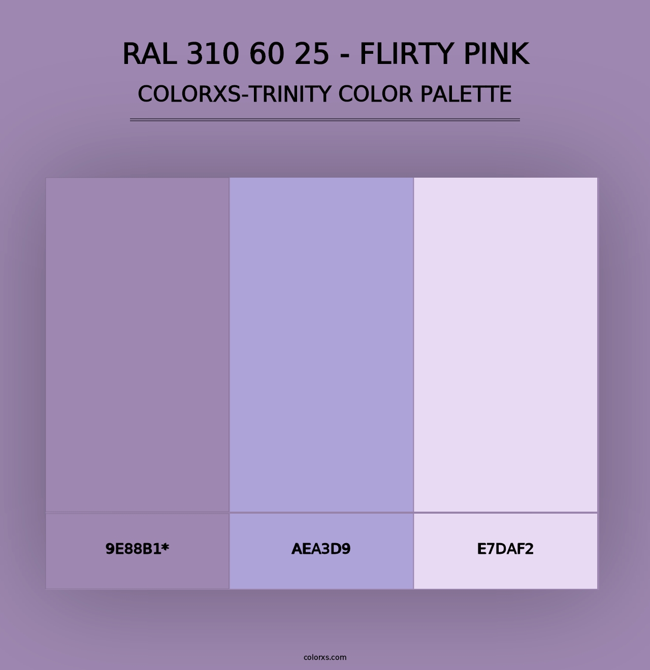 RAL 310 60 25 - Flirty Pink - Colorxs Trinity Palette