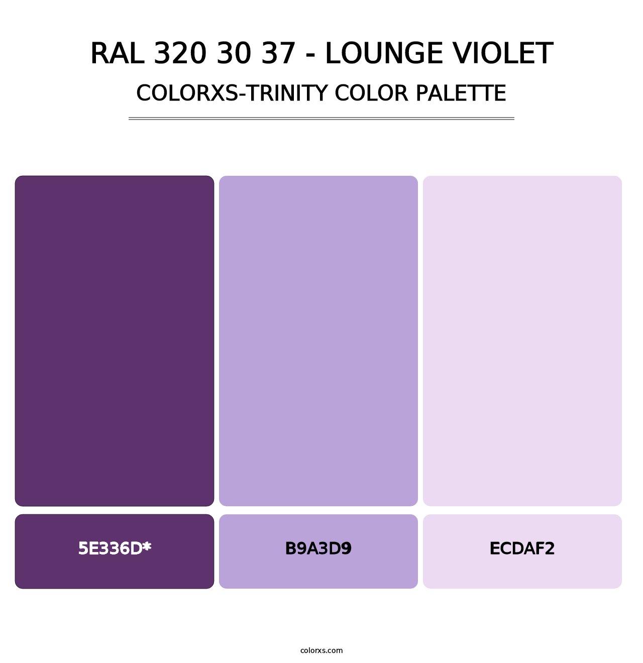 RAL 320 30 37 - Lounge Violet - Colorxs Trinity Palette