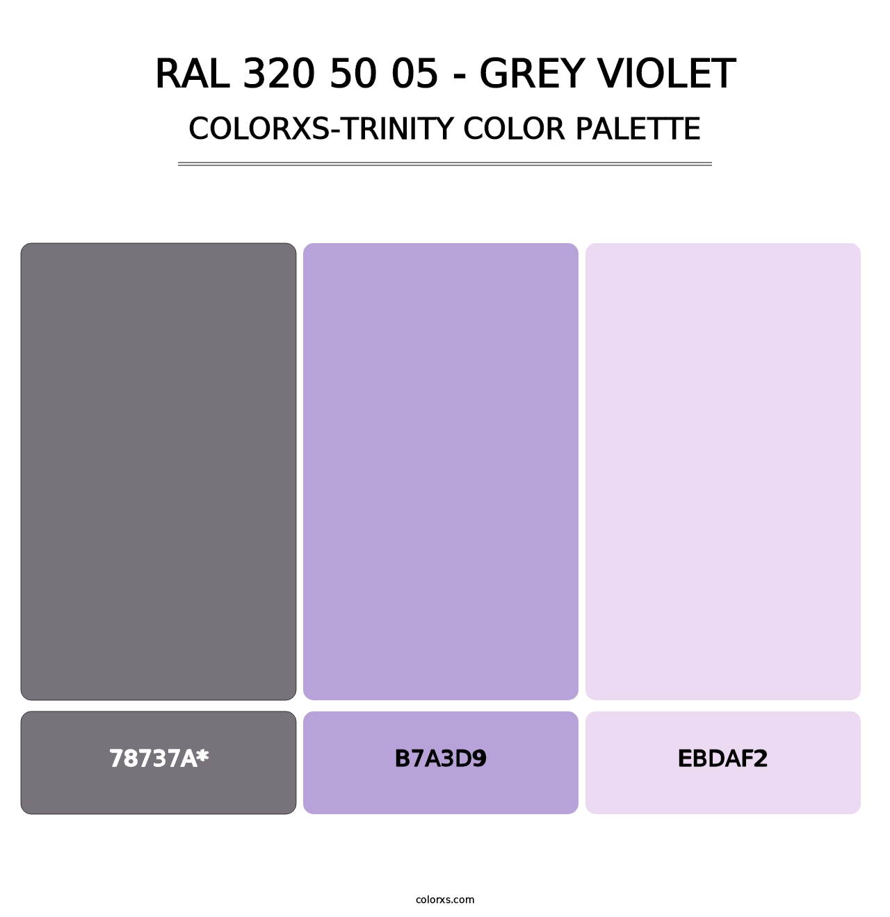 RAL 320 50 05 - Grey Violet - Colorxs Trinity Palette