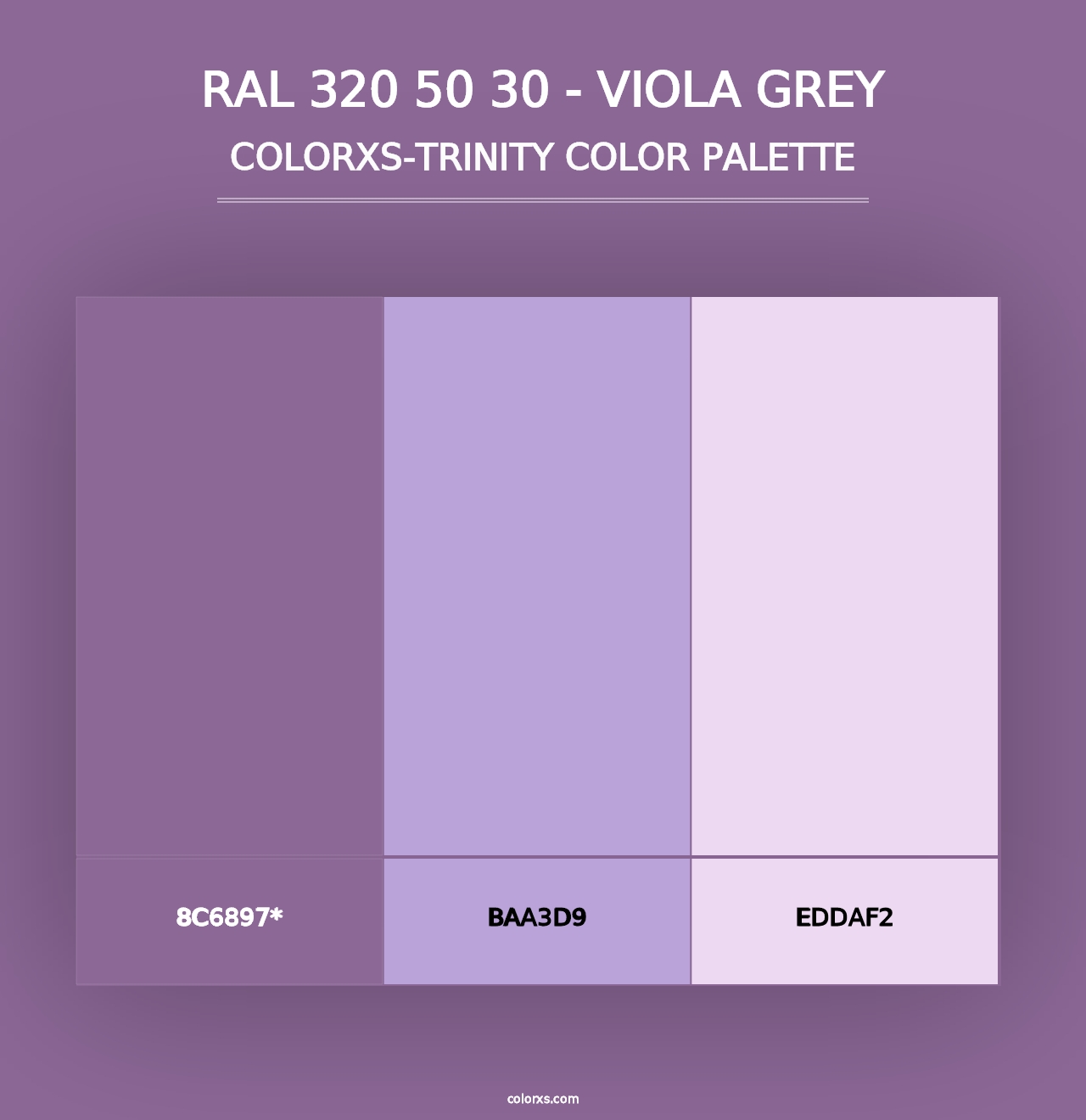 RAL 320 50 30 - Viola Grey - Colorxs Trinity Palette