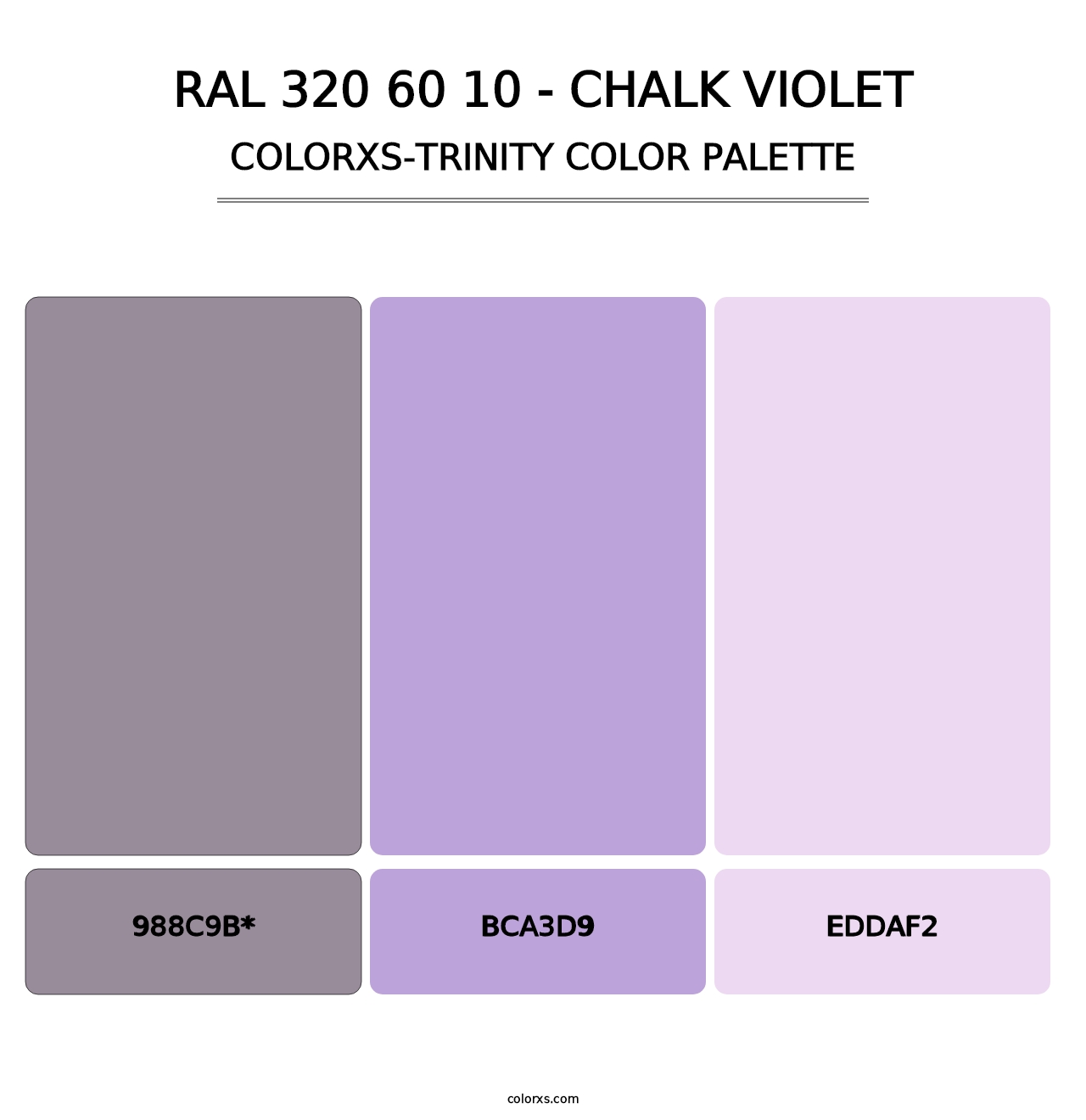 RAL 320 60 10 - Chalk Violet - Colorxs Trinity Palette