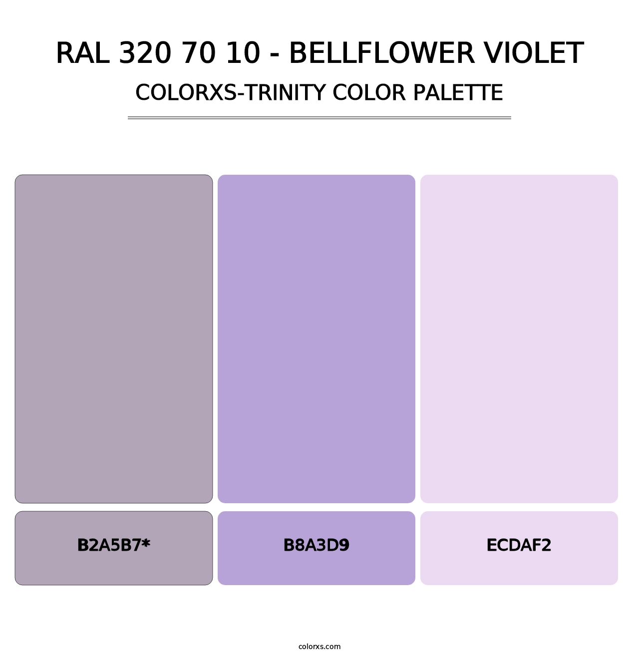 RAL 320 70 10 - Bellflower Violet - Colorxs Trinity Palette