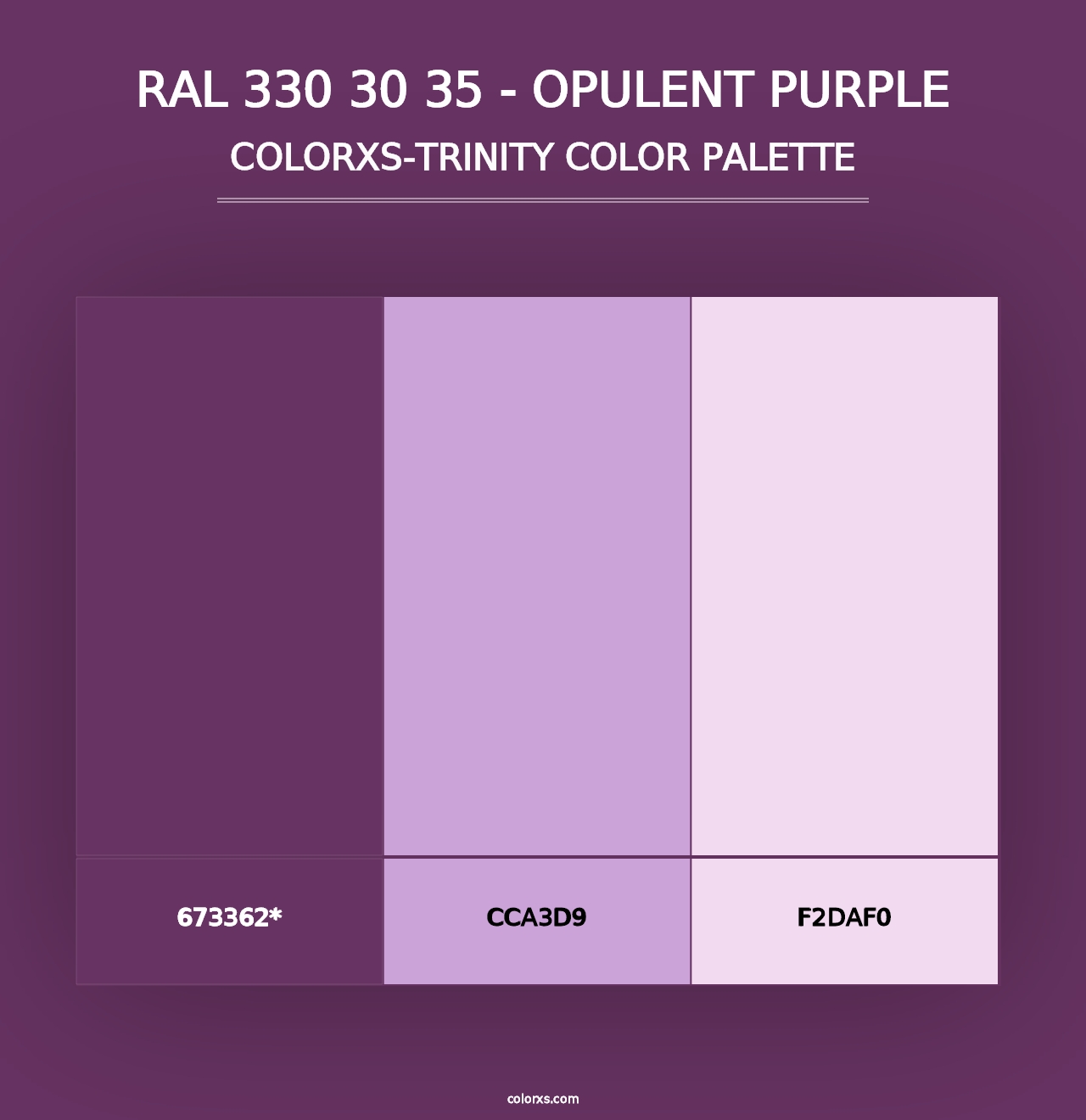 RAL 330 30 35 - Opulent Purple - Colorxs Trinity Palette