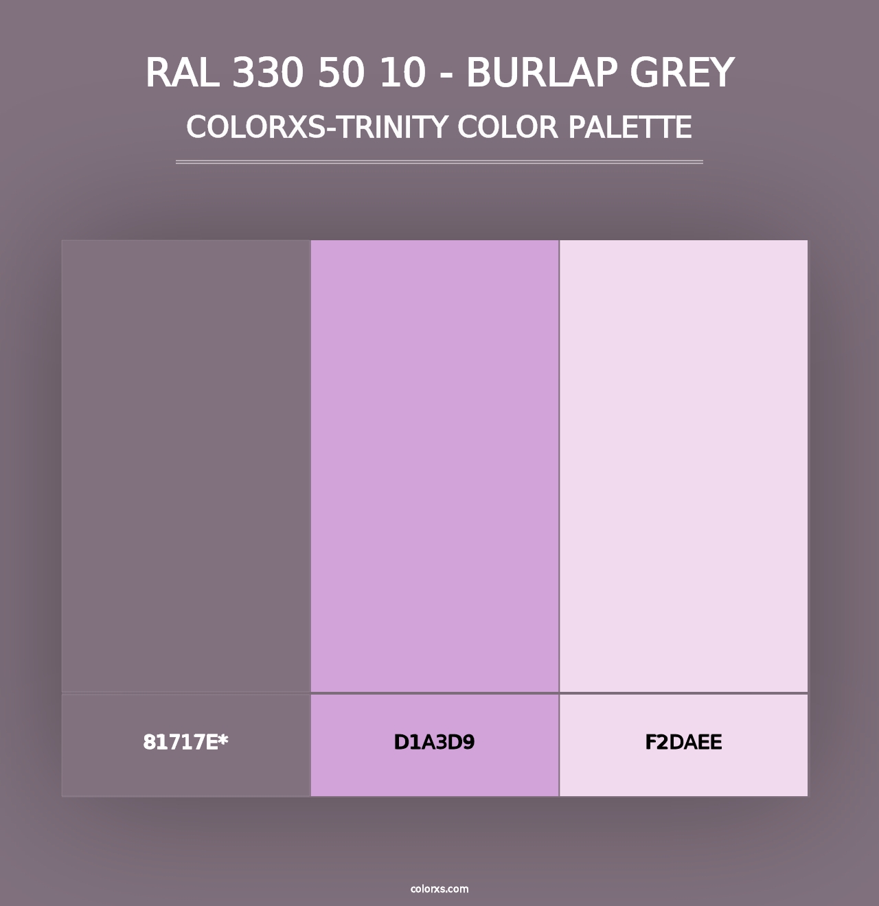 RAL 330 50 10 - Burlap Grey - Colorxs Trinity Palette