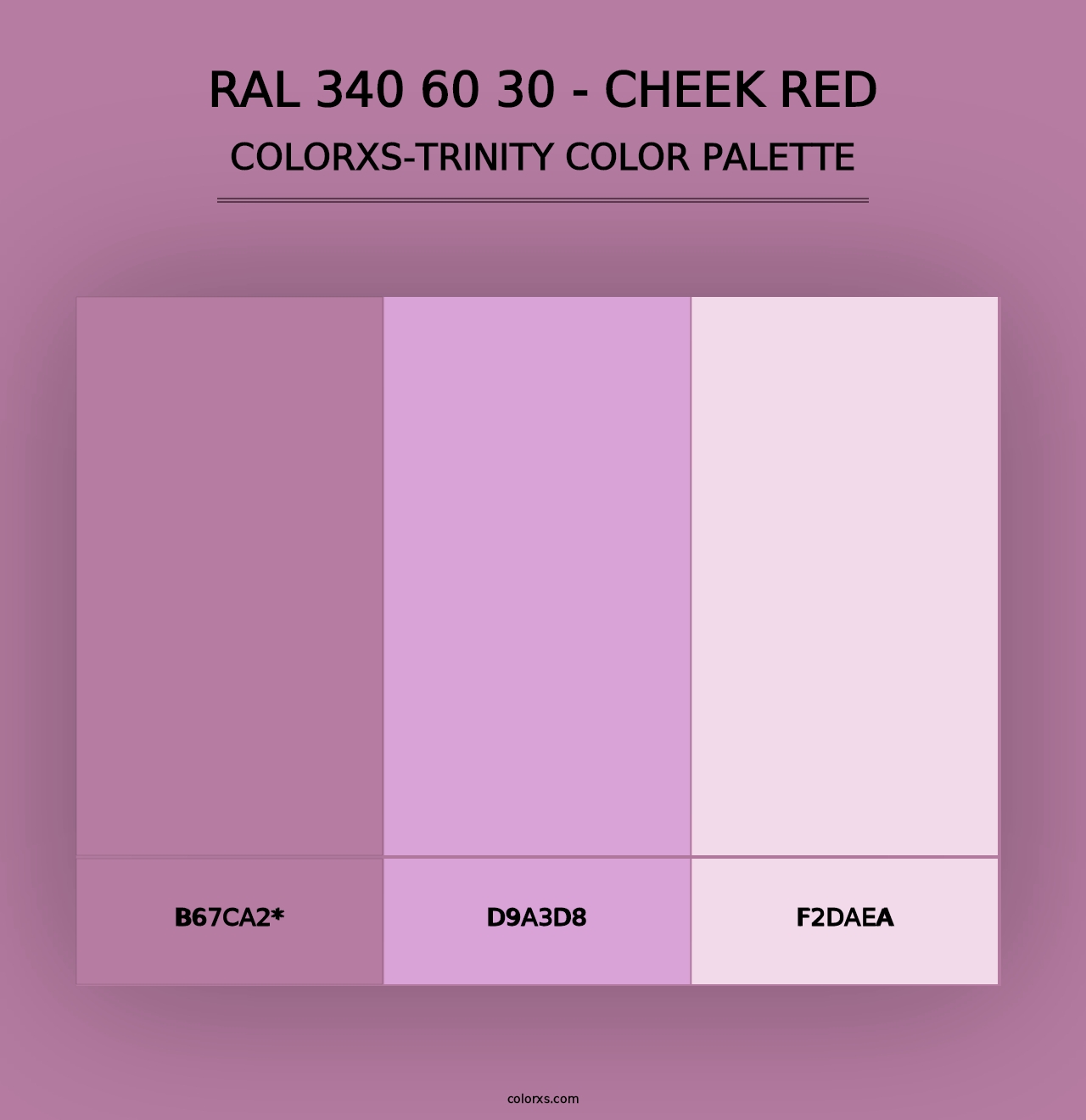 RAL 340 60 30 - Cheek Red - Colorxs Trinity Palette