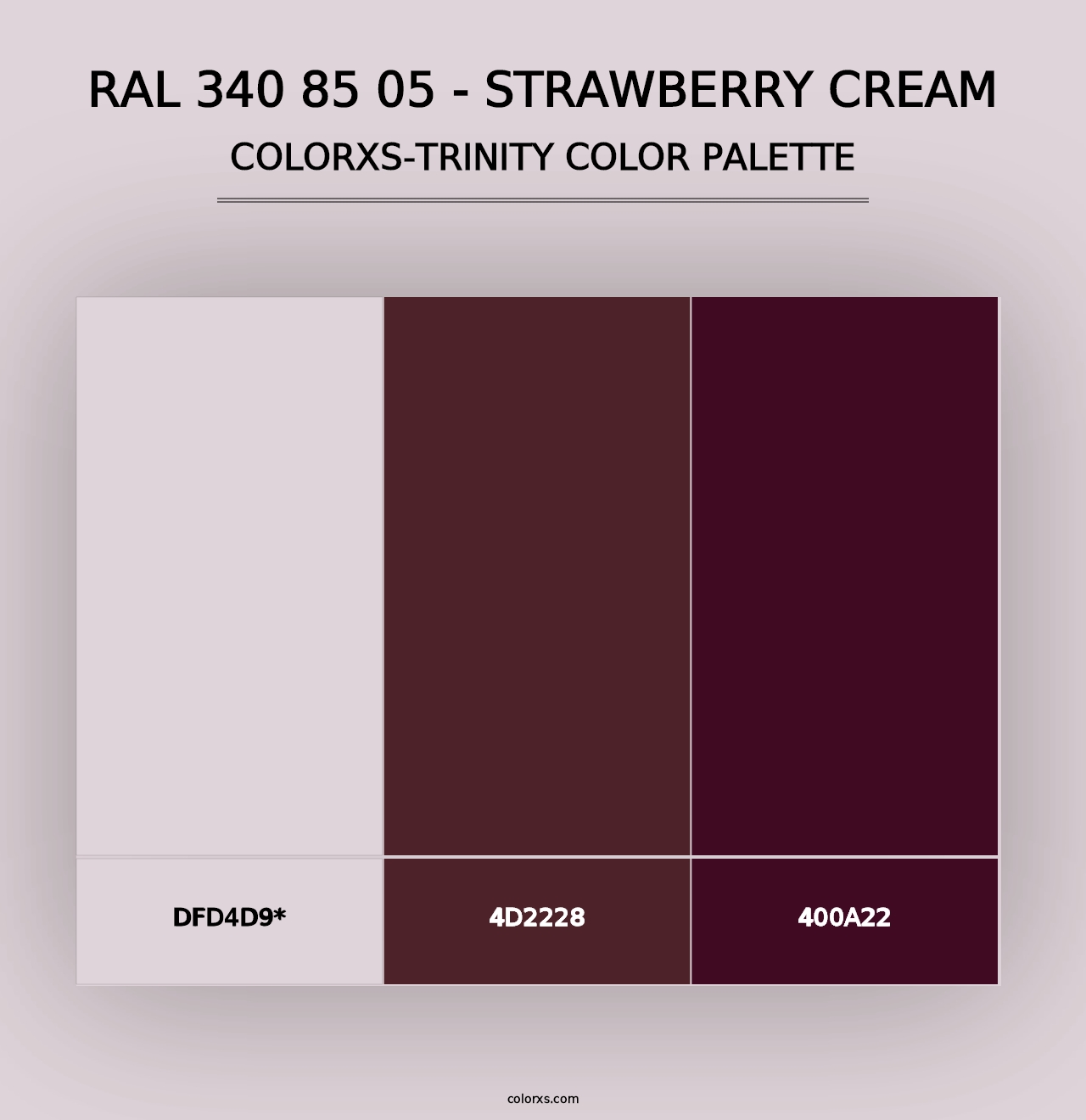 RAL 340 85 05 - Strawberry Cream - Colorxs Trinity Palette