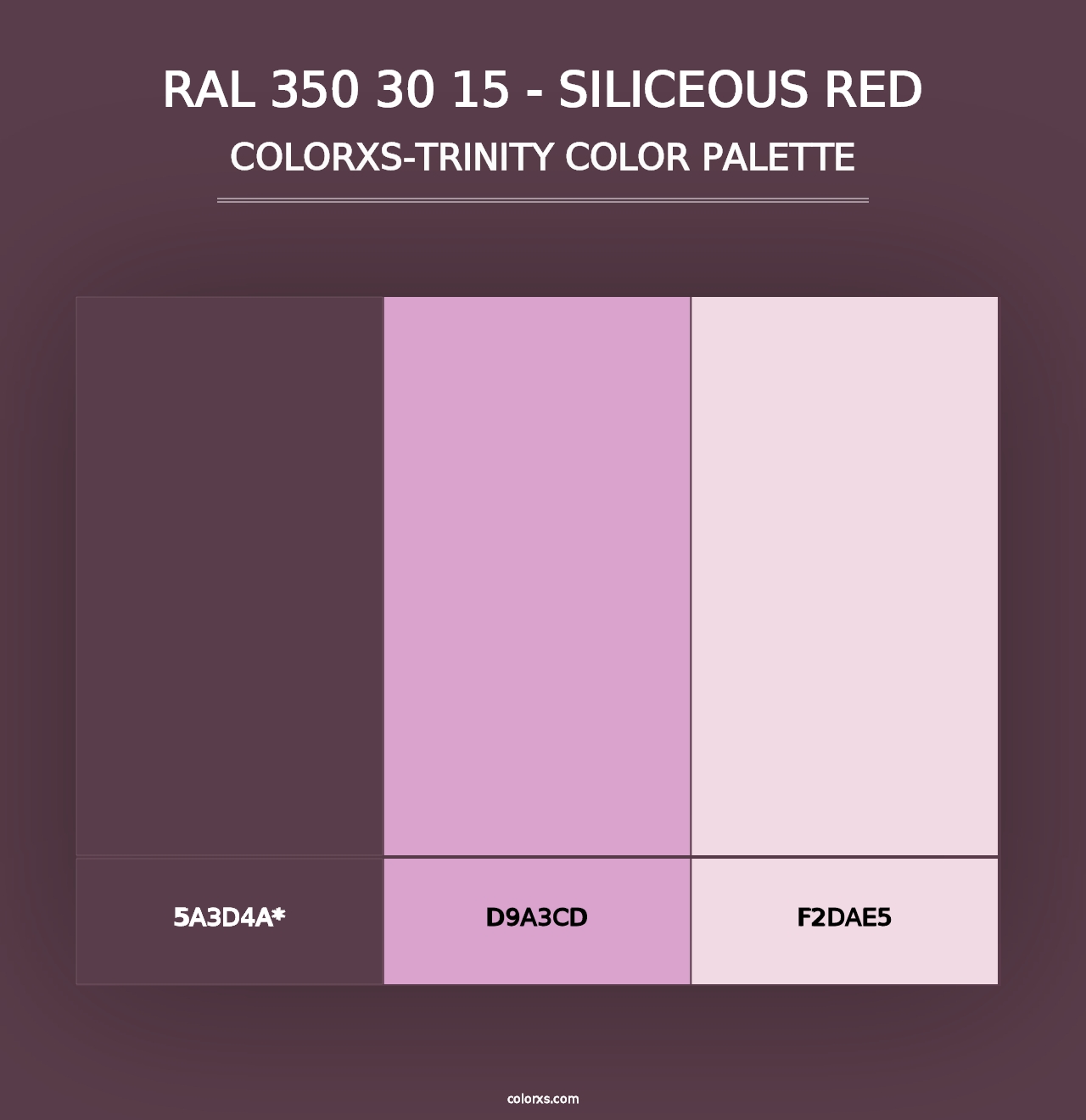 RAL 350 30 15 - Siliceous Red - Colorxs Trinity Palette