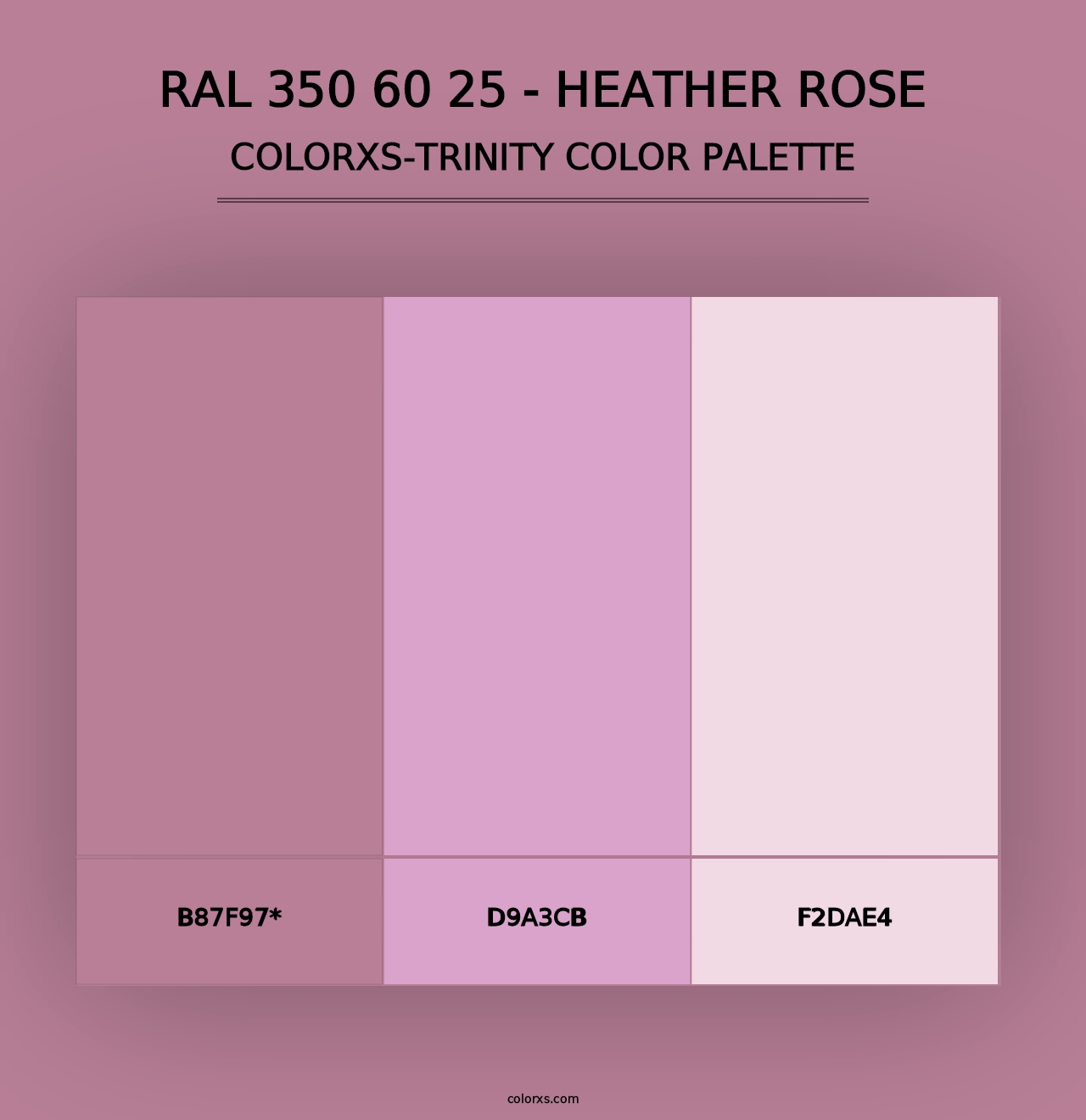 RAL 350 60 25 - Heather Rose - Colorxs Trinity Palette