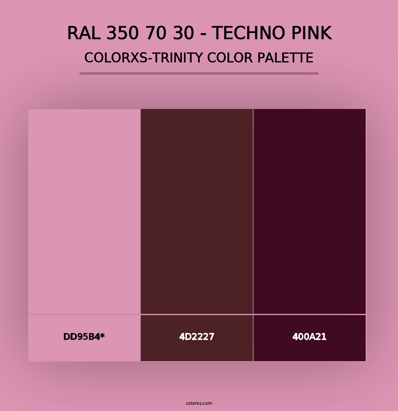 RAL 350 70 30 - Techno Pink - Colorxs Trinity Palette