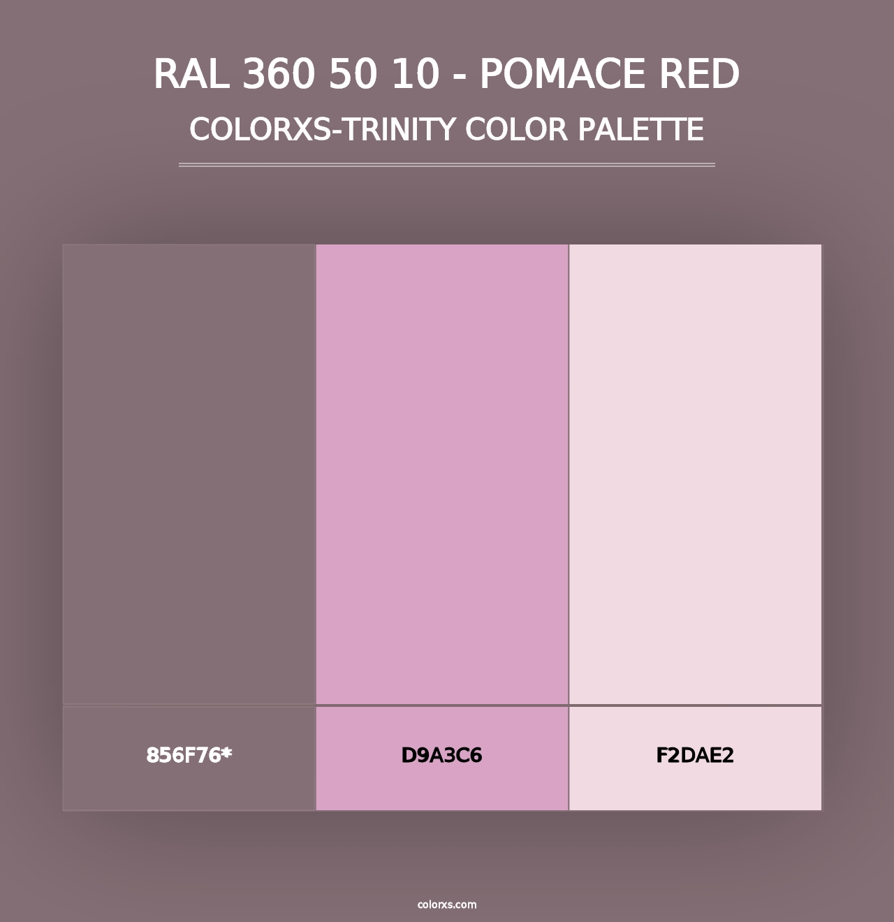 RAL 360 50 10 - Pomace Red - Colorxs Trinity Palette