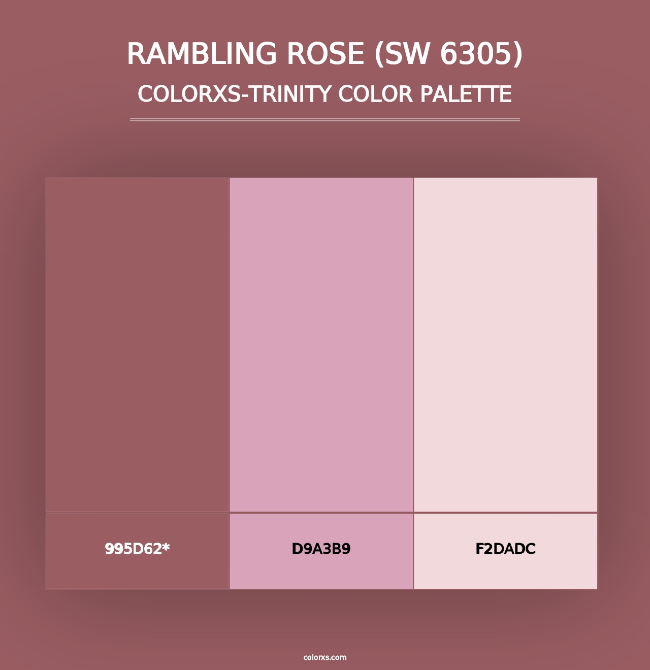 Rambling Rose (SW 6305) - Colorxs Trinity Palette