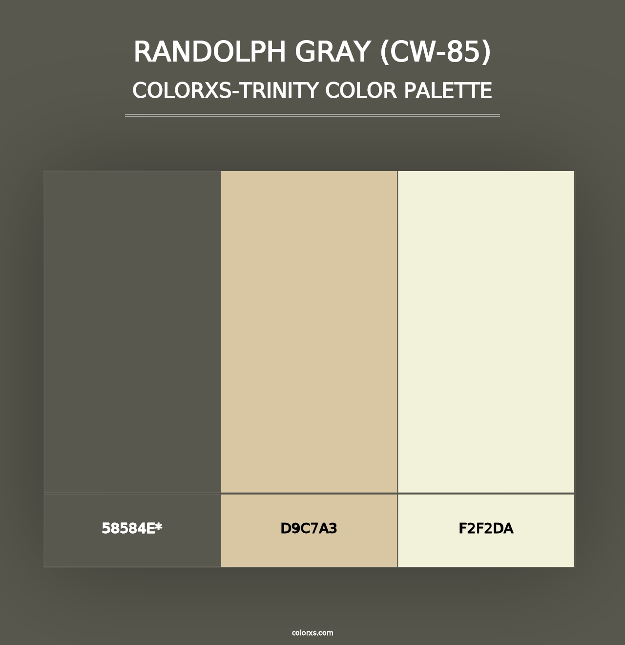 Randolph Gray (CW-85) - Colorxs Trinity Palette