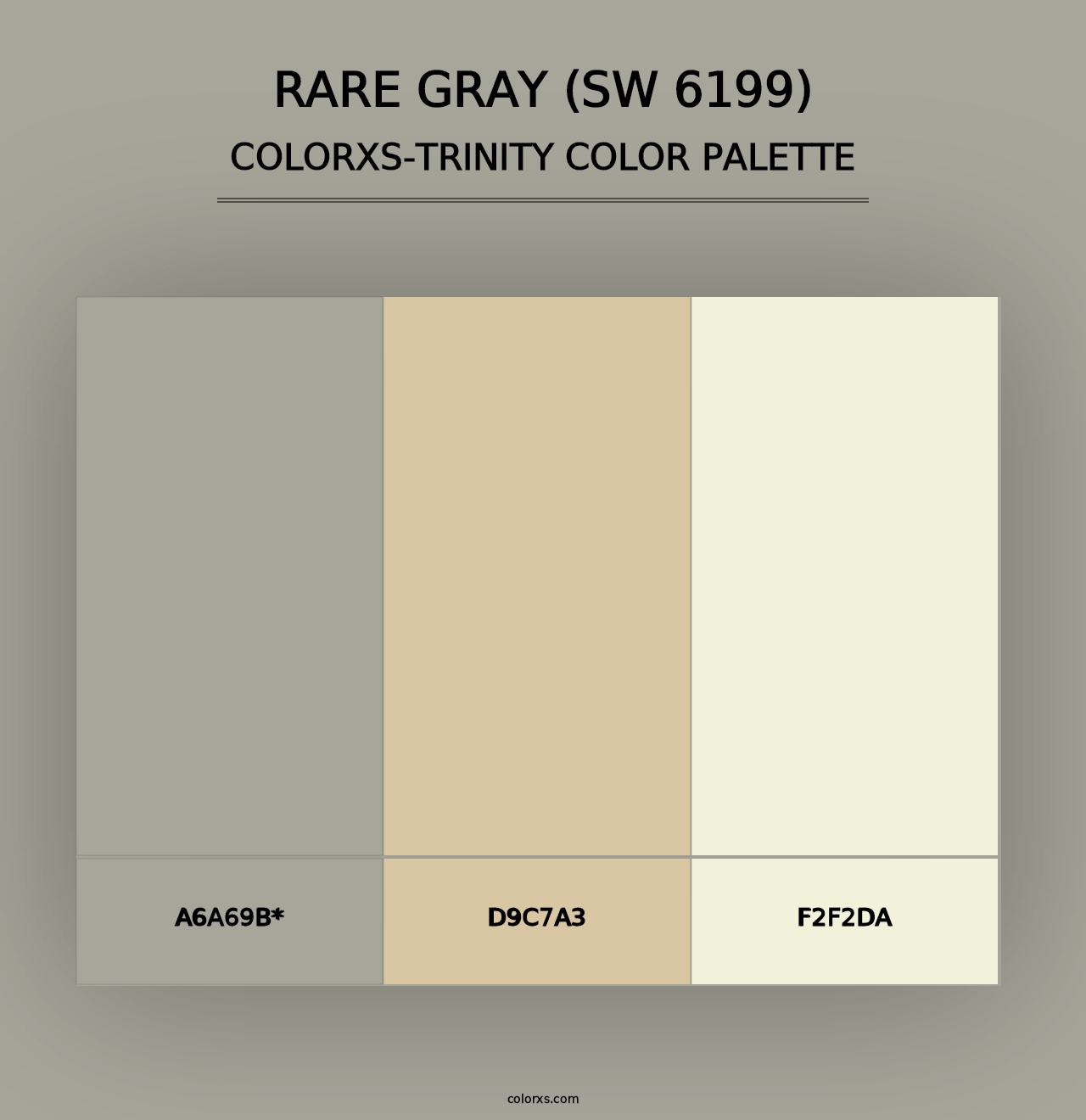 Rare Gray (SW 6199) - Colorxs Trinity Palette