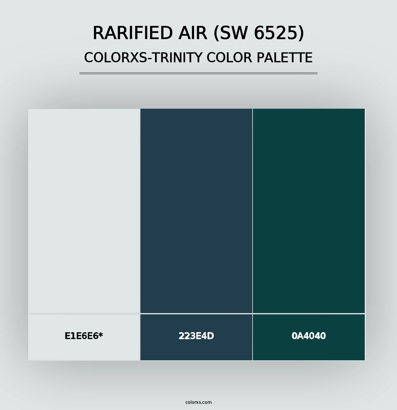 Rarified Air (SW 6525) - Colorxs Trinity Palette